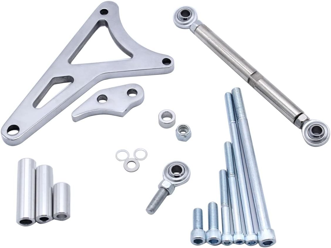 Aluminum Alternator Bracket Kit Compatible with SB Ford 351W