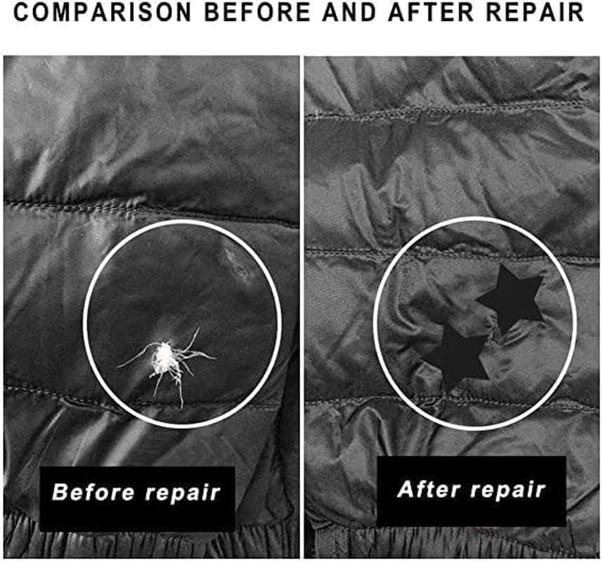 Self Adhesive Nylon Repair Patches Waterproof Fabric Repair Patches 8 Pcs 4 Colors 10X20Cm Lightweight Fabric Patch for Clothing Holes Raincoat Backpacks Tent Sleeping Bag down Jacket image number 3