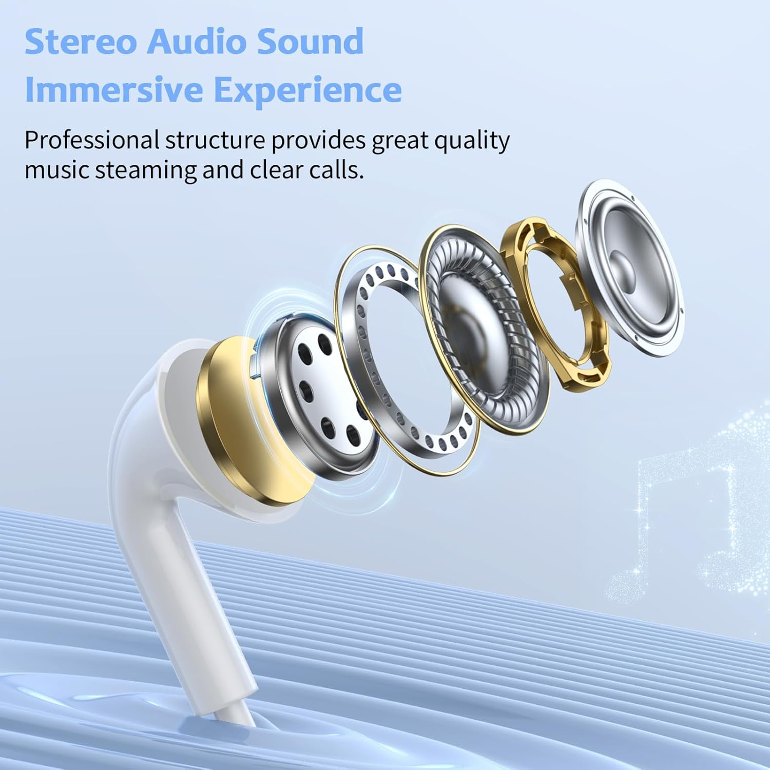 Headphones for Iphone[Mfi Certified]For I-Phone Earphones Wired Stereo Sound In-Ear Earbuds With(Built-In Microphone&Volume Control),Compatible with Iphone 14/14 Plus/14 Pro Max/13/12/Mini/11/X/X/8/7 image number 5