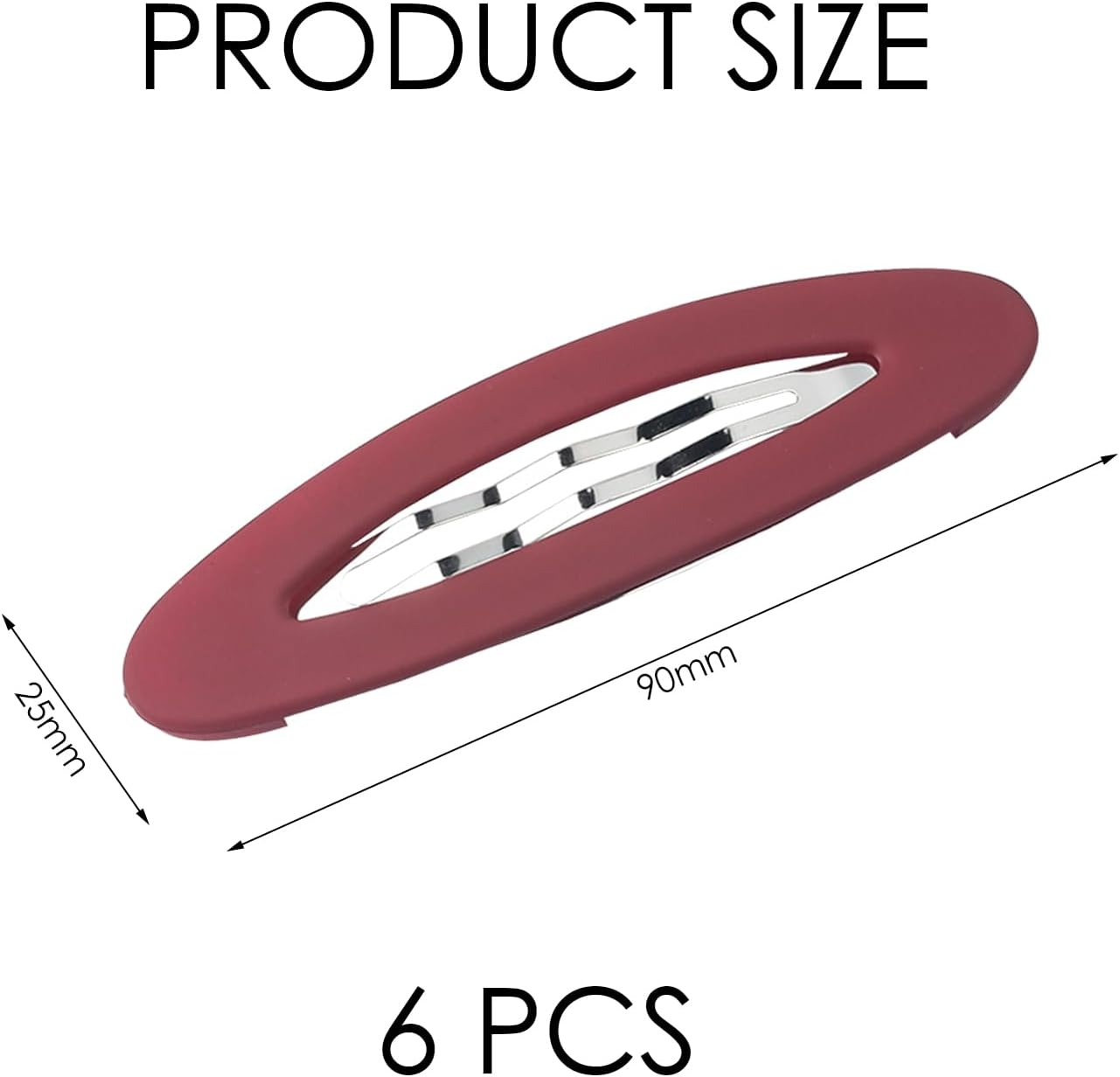 6 Pieces Simple Hairpin, Women'S Hair Pin, Hair Styling Accessories, Oval Hairpin, Side Hair Pin