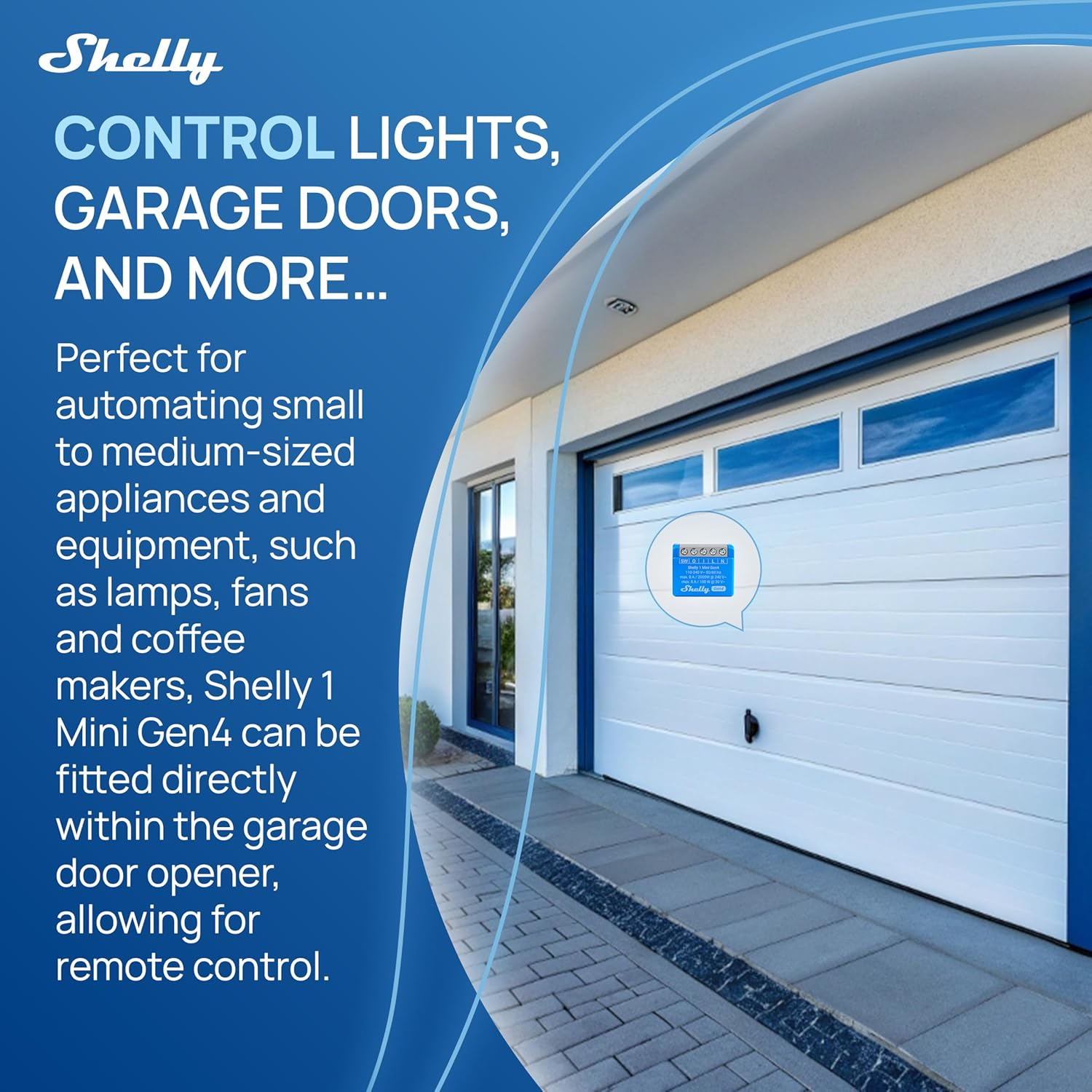 Shelly 1 Mini Gen4 Wifi Smart Relay Switch, 1 Channel, 8A, Potential-Free Contact, Home Automation, Remote Control, No Hub Required, Alexa, Google Home, Apple Homekit, Zigbee & Matter (Pack of 2) image number 4