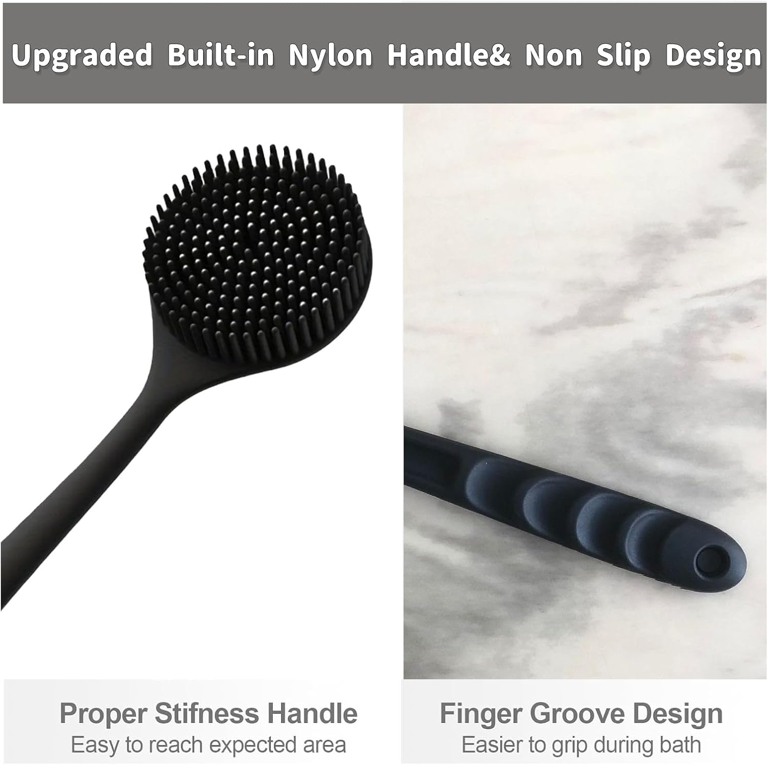 Silicone Bottle Brush, 12.5" Water Bottle Cleaner for Baby Bottles with Long Handle, for Hydro Flasks, Tumblers, Sports Cups, Glassware, Vases and Narrow Neck Containers, Smaller Bottles Openings image number 5