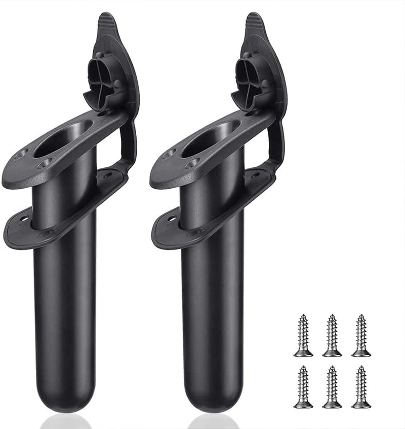 2Pcs with Cap Cover Fishing Boat Rod Holder for Kayak Pole Bracket Flush Mount - Easy Install Flush Mount Pole Bracket for Anglers image number 3
