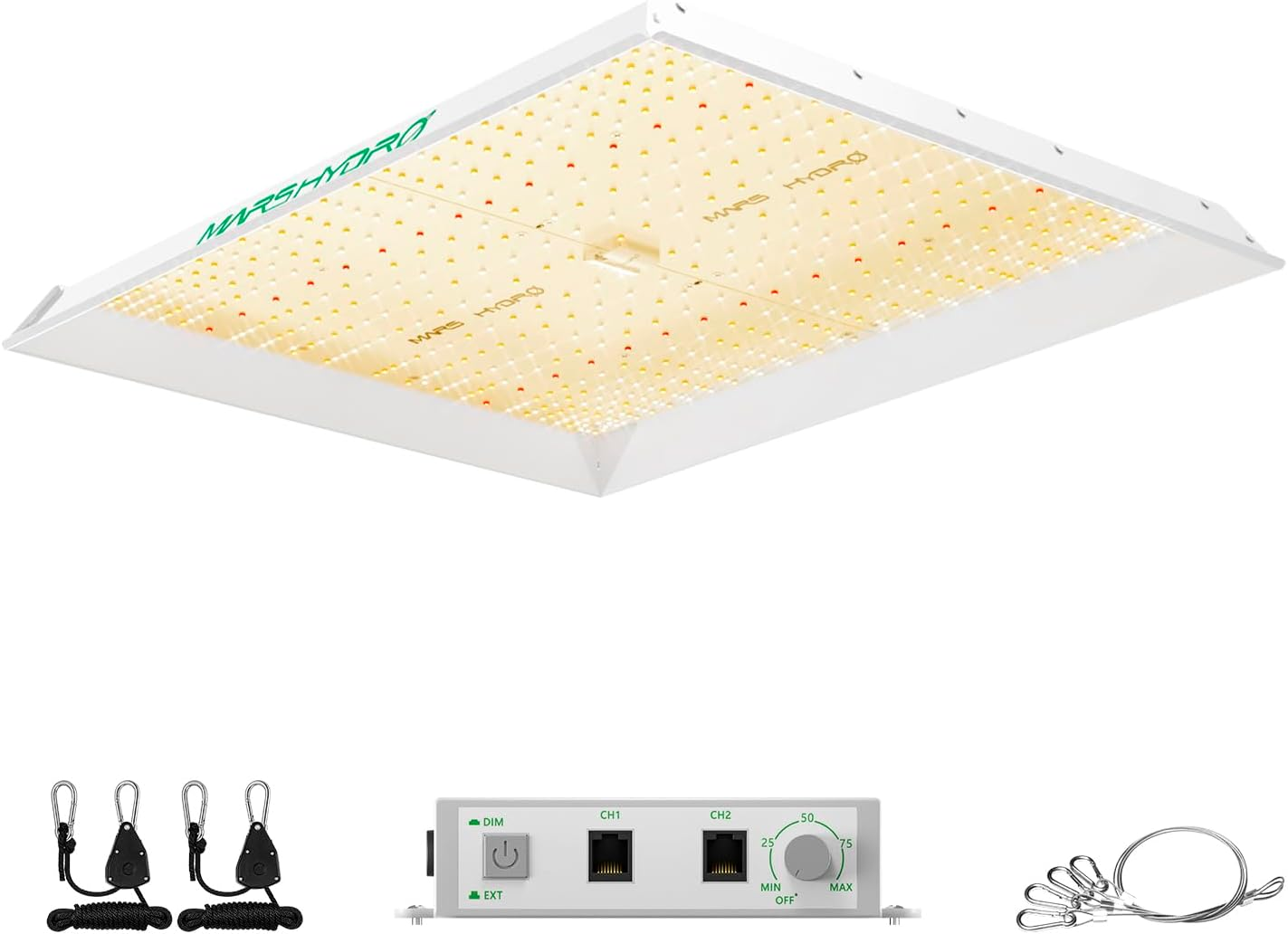 MARS HYDRO 2024 New TSW2000 300 Watt Led Grow Lights for Indoor Plants, Sunlike Full Spectrum Dimmable Daisy Chain Growing Lamps for Hydroponics Seedling Veg Bloom in 4X4/3X3 Grow Tent Greenhouses image number 1