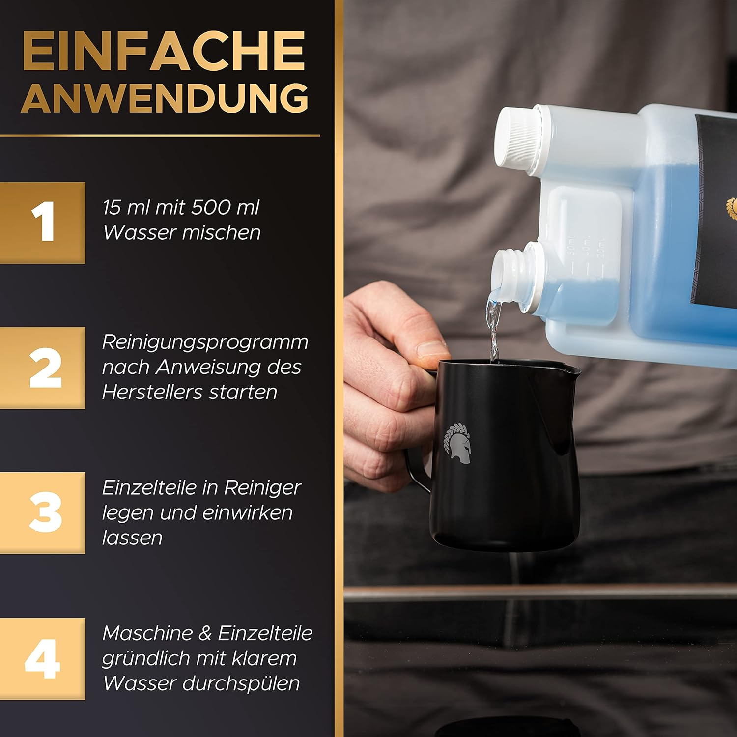 Barista Legends Care Line Milk System Cleaner the Original &ndash; 1000 Ml &ndash; Milk Foam Cleaner for Fully Automatic Coffee Machines and Portafilter Machine &ndash; Suitable for All Known Brands image number 1