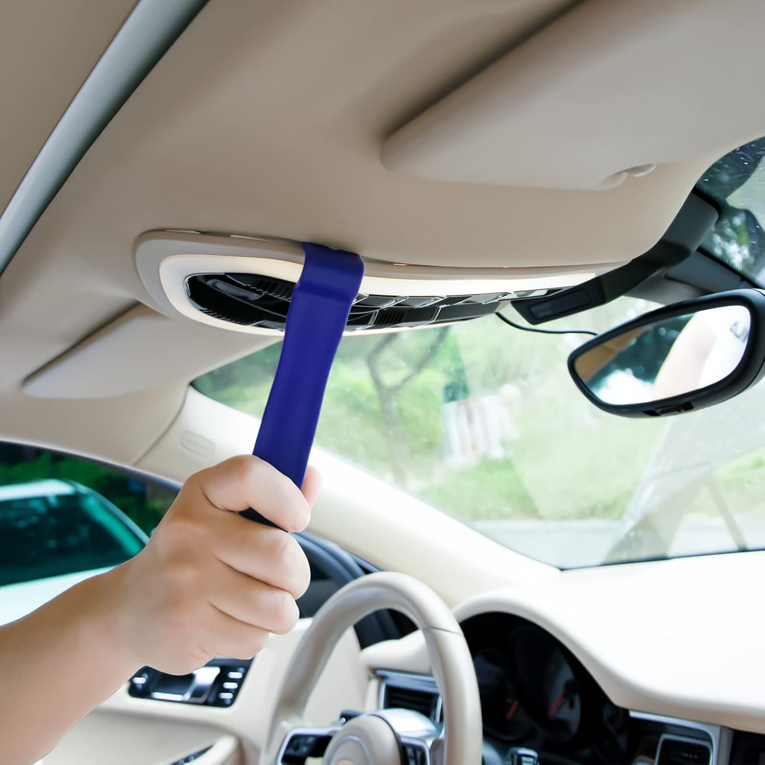 Trim Removal Tool - 5Pcs Trim Removal Tool Set,Car Pry Tool Kit, Car Panel Door Audio Trim Tool Kit for Vehicle Dash Radio Audio Installer image number 5