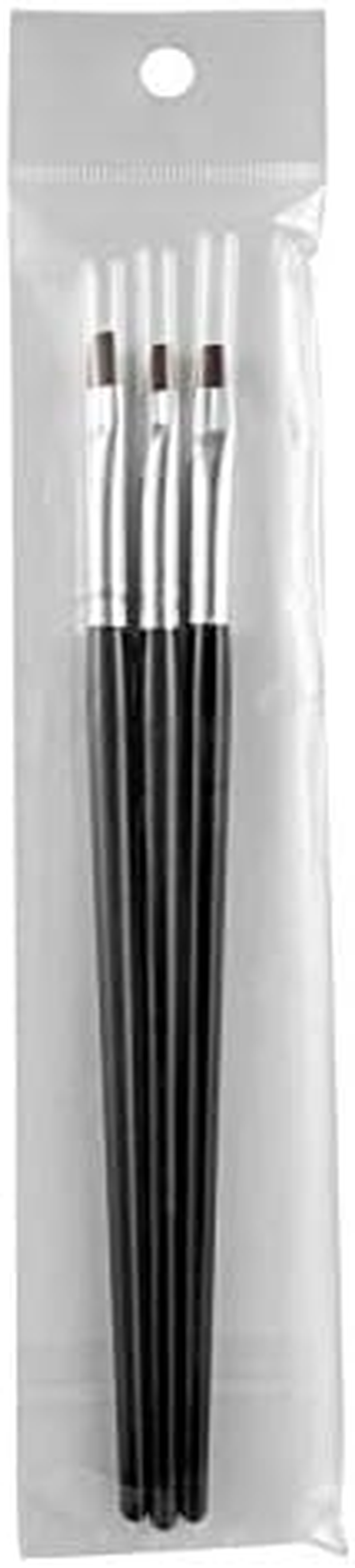 3Pcs/Set Plastic Nail Art Painting Brush Drawing Pen Acrylic DIY Cleaning Manicure Tools for Drawing Lines Nail Tips 17.8 Cm Zhengpingpai image number 2