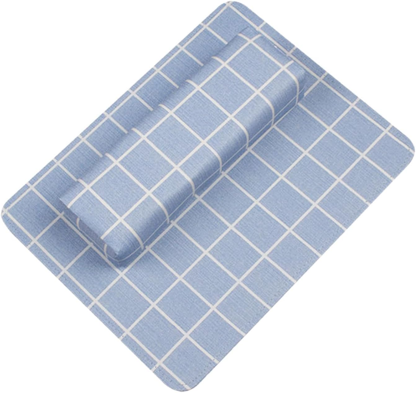 Eigell Manicure Hand Pillow Nail Arm Rest with Pad Nail Art Tool Nail Pillow for Home DIY, Blue