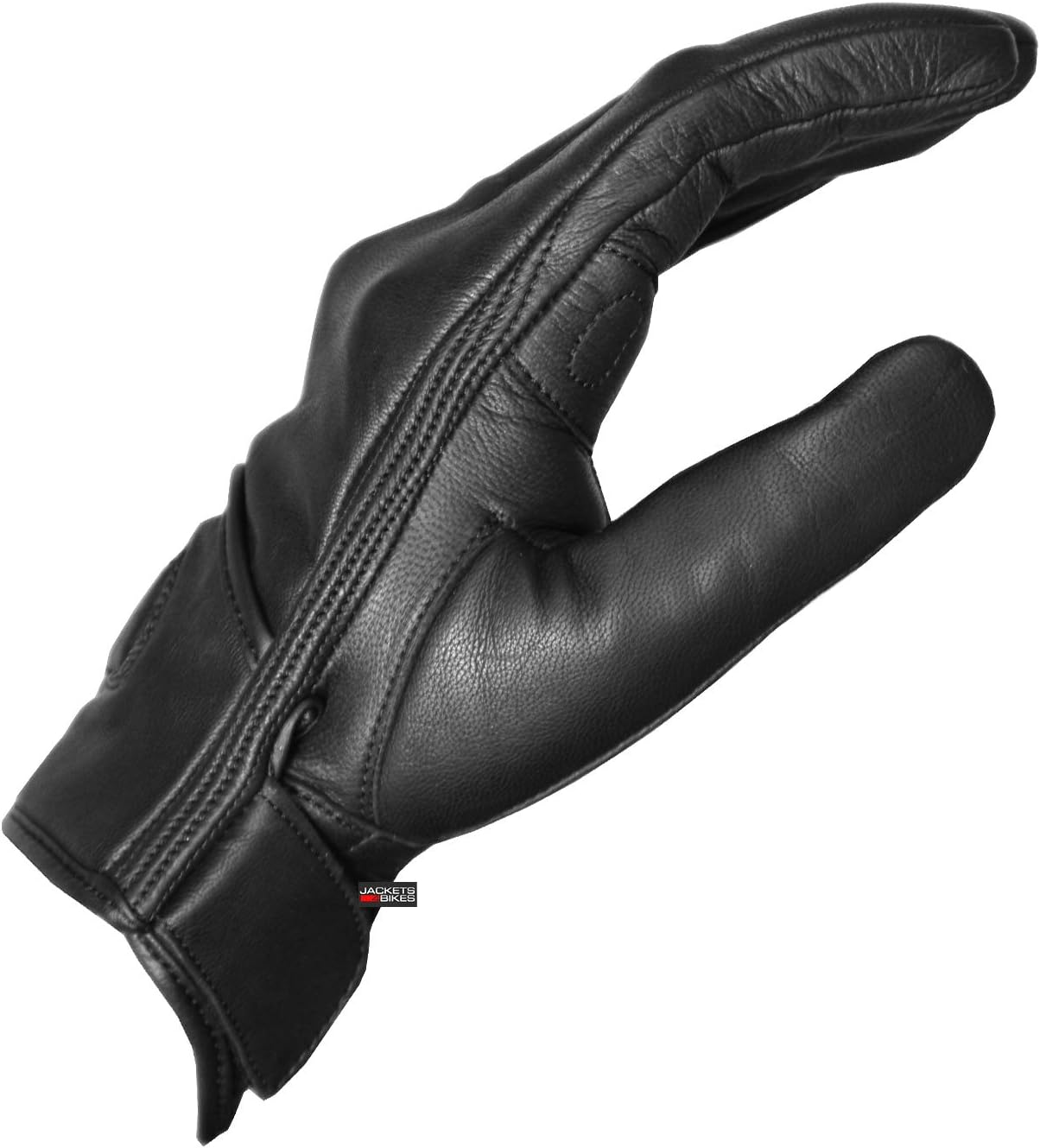 Jackets 4 Bikes Men'S Premium Leather Street Motorcycle Protective Cruiser Biker Gel Gloves image number 6