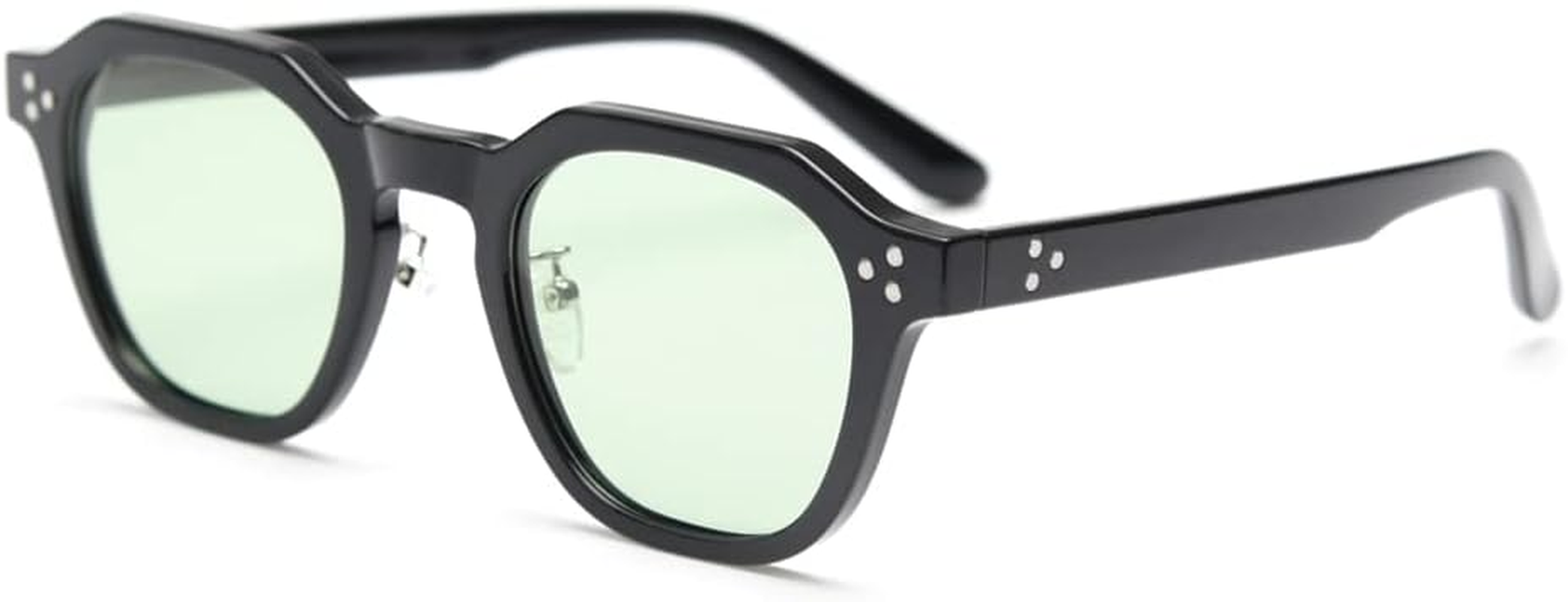 Kachawoo TR90 Polarised Sunglasses for Women Men Square Polygon Retro Vintage Sunglasses Thick Frame Luxury Brand Design Glasses