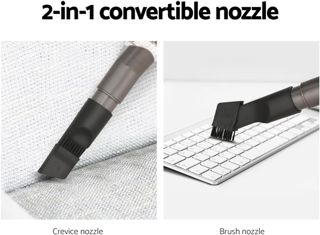 Devanti Stick Vacuum Cleaner, Corded Handheld Hand Held Strong Suction Bagless Brushless Handstick, Recharge 500W Compact Dustbuster Sweeper Dust Buster Portable for Home Car Stairs, Red image number 3