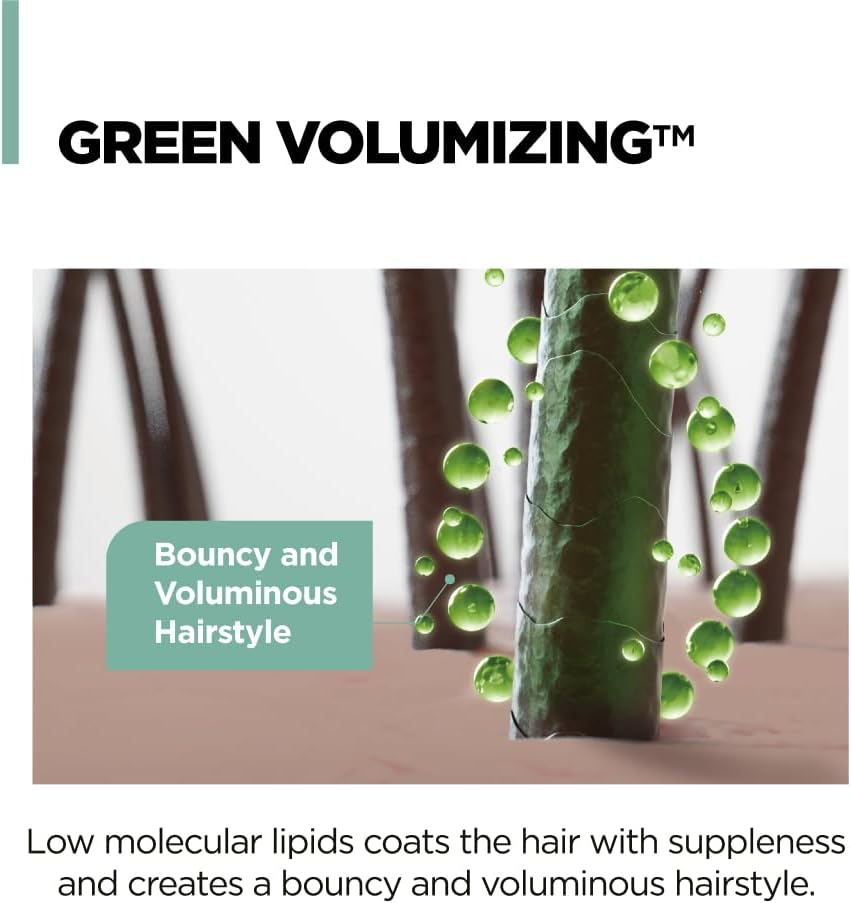 AMOS PROFESSIONAL the Green Tea Shampoo Moisturizing for Thinning Hair, Korean Shampoo for Dry Scalp L Flaky & Itchy Scalp, Strengthening Hair, All Hair Types, 16.9 Fl.Oz image number 5