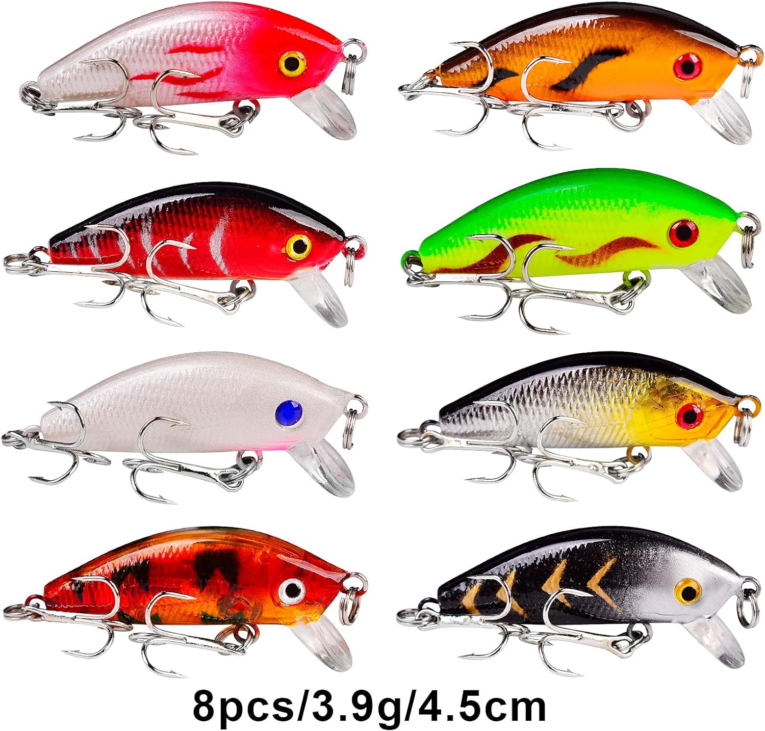 BAIKALBASS Bass Fishing Lures Kit Set Topwater Hard Baits Minnow Crankbait Pencil VIB Swimbait for Bass Pike Fit Saltwater and Freshwater