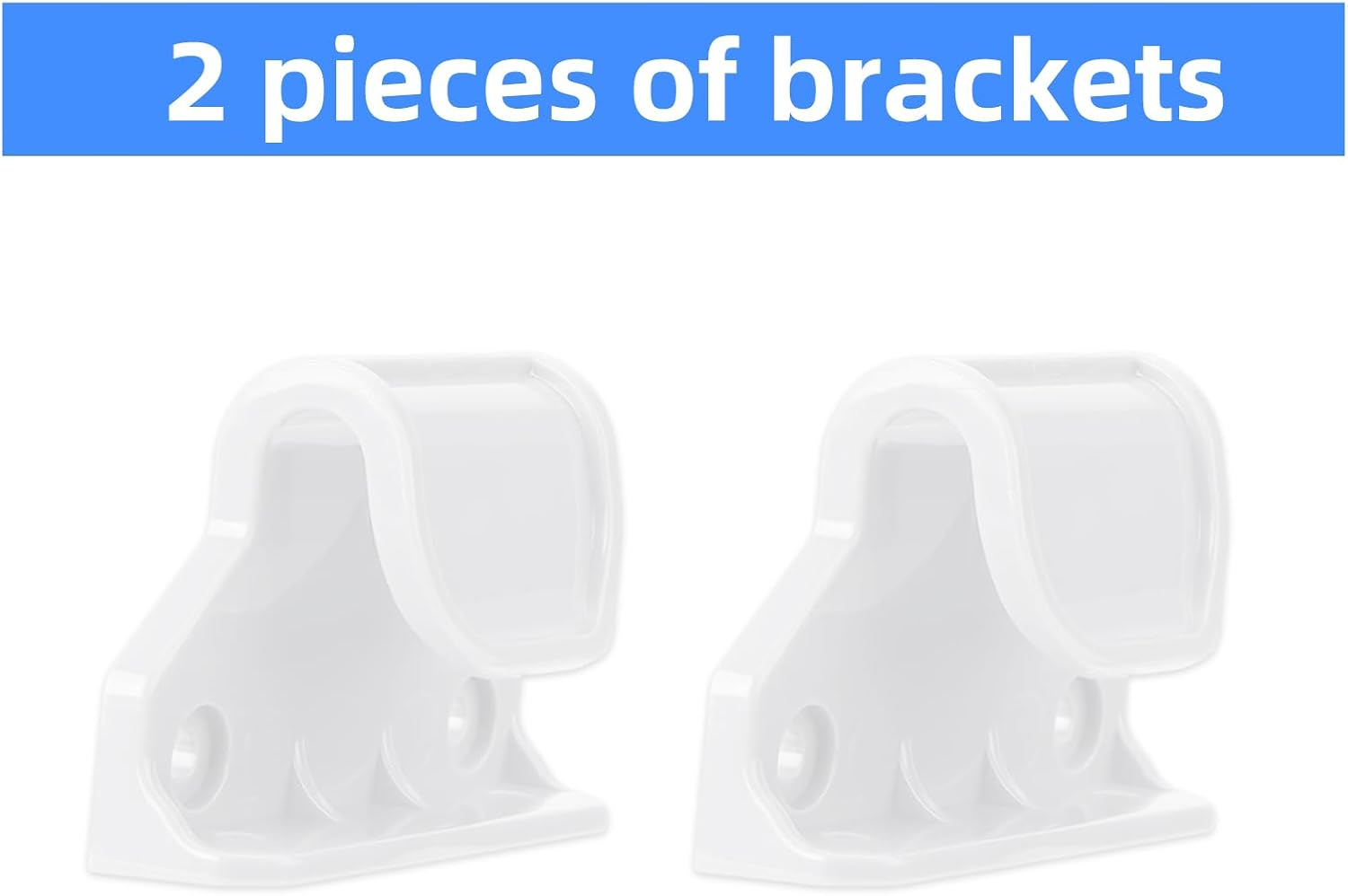 Retractable Baby Gate Replacement Parts Kit, Wall Mounting Hardware with Brackets Anchors and Screws, Suitable for 55Inch and 71Inch Wide Retractable Gates (White) - Black image number 4