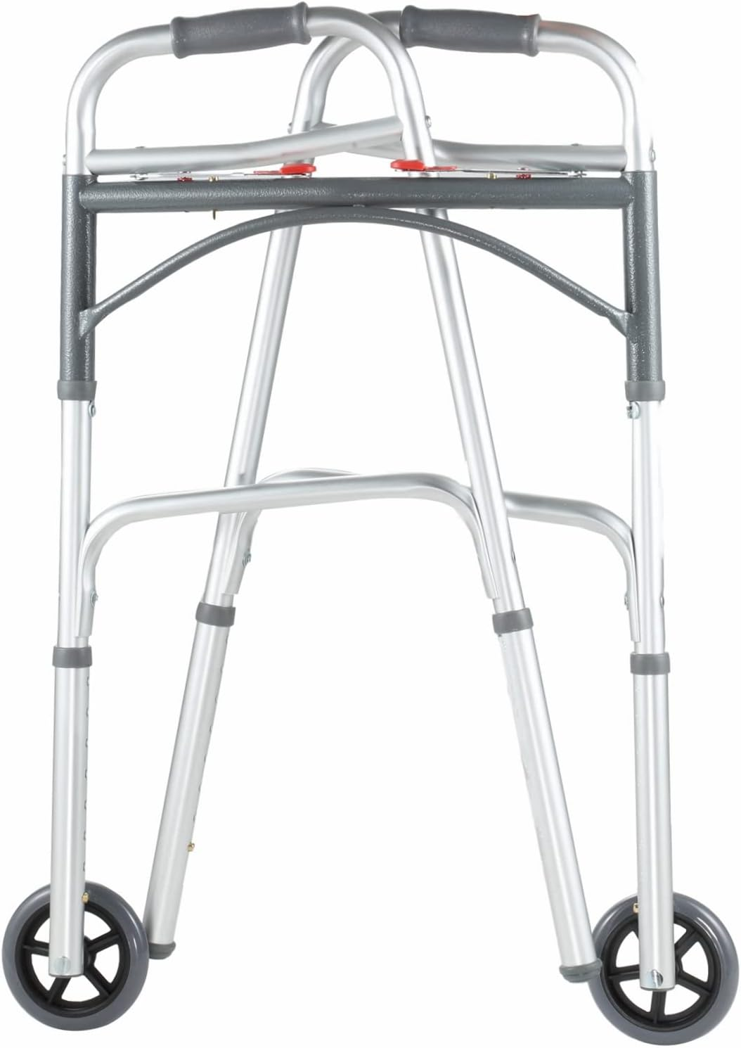 Walker Wheels 1 Pair, Replacement Rollator Accessories, Rubber Wheel Universal Design with 8 Adjustment Holes(2 Pack) image number 5