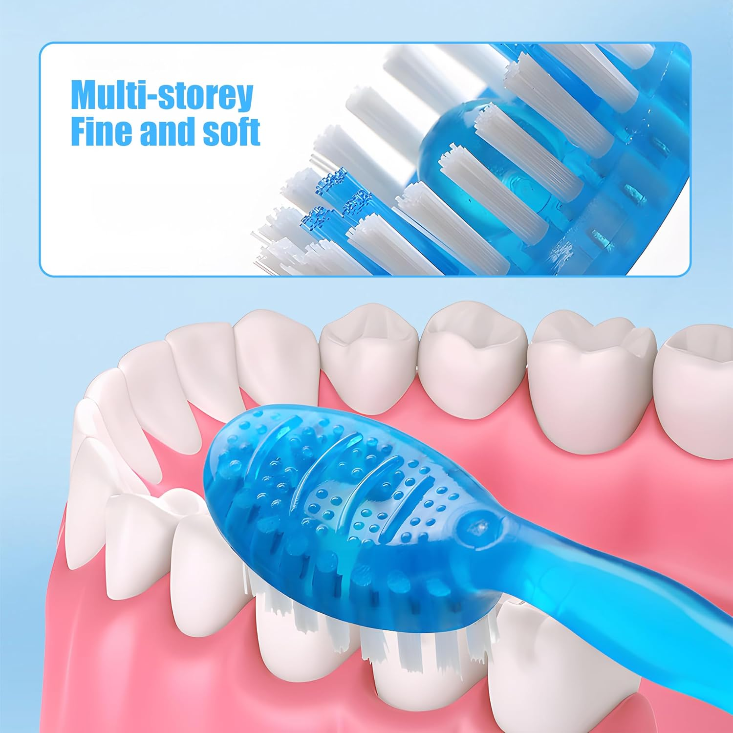 26-Pack 5-In-1 Disposable Travel Toothbrush Kit with Pre-Pasted Toothpaste & Floss | Compact Waterless Oral Care for Travel, Camping & On-The-Go | Perfect for Adults, Backpackers & Office Use image number 2