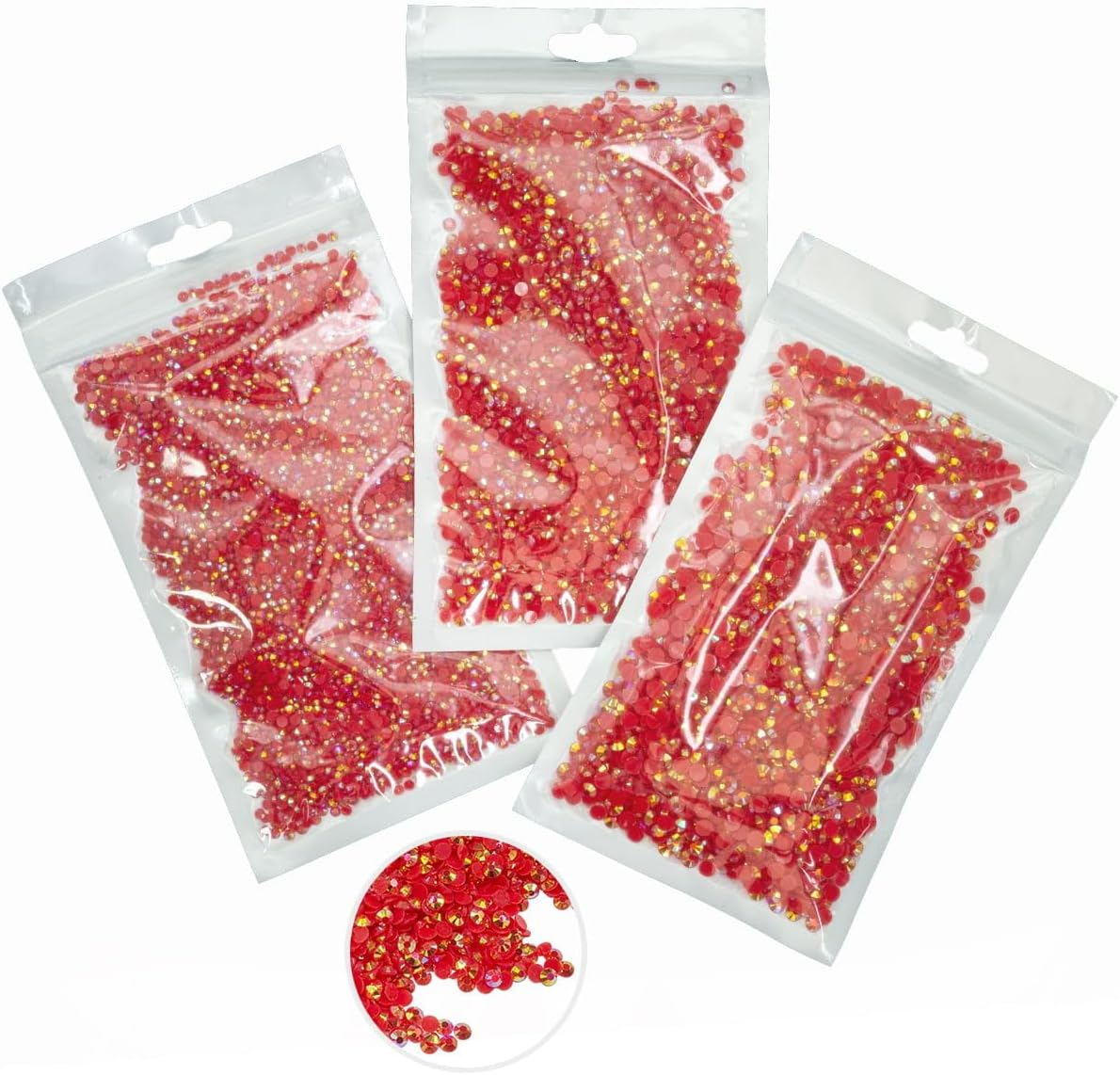 16000PCS Red AB Resin Rhinestones for Crafting 3Mm 4Mm 5Mm Flatback Jelly Stones Bulk SS10 SS16 SS20 Diamonds Crystals Gems Charms for Face Eyes Makeup Mugs Tumblers Bottles DIY Crafts Clothes Shoes - Aquamarine image number 3