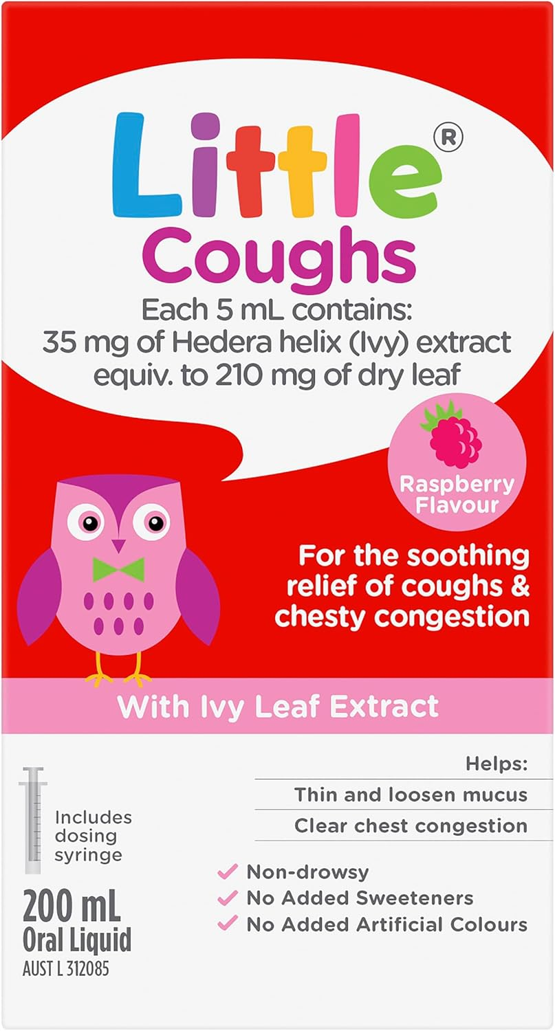 Little Coughs Original Raspberry Oral Liquid Bottle 200 Ml image number 3