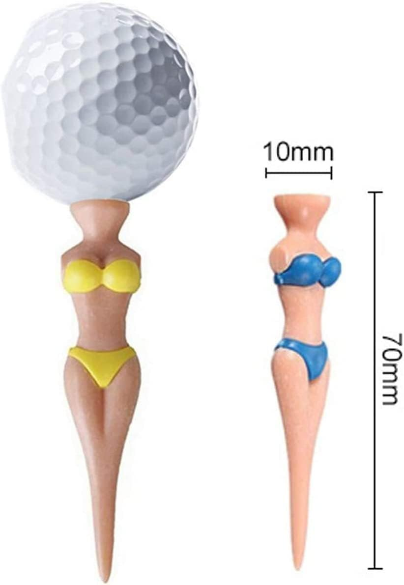 Golf Tees 3" Nude Woman Plastic Golf Tees, Golf Sexy Girl Lady Tees Fun Holder Divot Home Golf Training