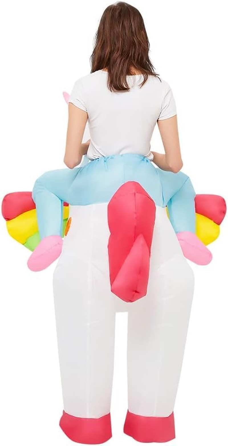 Inflatable Adult Unicorn Costume for Funny Inflatable Costume, Blow up Costume Halloween Party Cosplay for Men Women image number 3