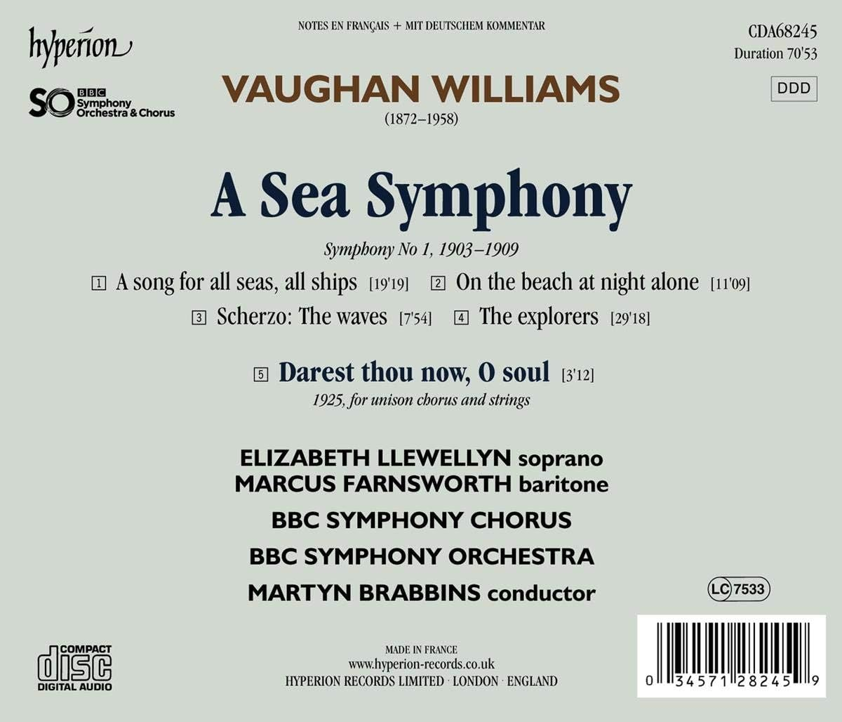 Vaughan Williams: a Sea Symphony image number 1