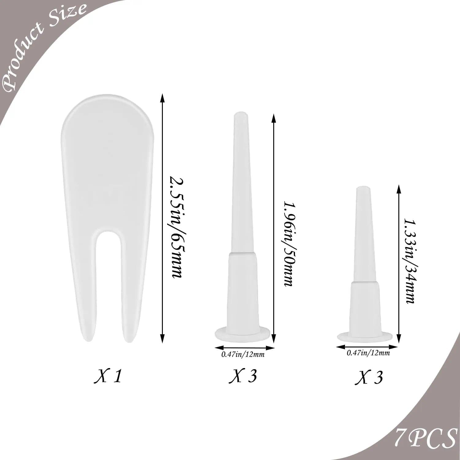 6 Pcs Yoga Ball Plug Replacement Kit Compatible with Exercise Ball, Fitness Ball, Balance Ball &ndash; Plastic Air Stopper Set with 1 Remover, Durable Gym Accessory by Unron image number 3