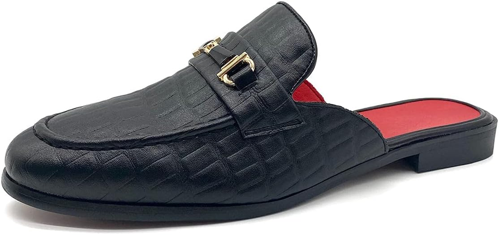 Youxiaoyou Men'S Dress Mule Slippers Suede Slip-On Loafers Velvet Backless Sandals Size 7-13 image number 7