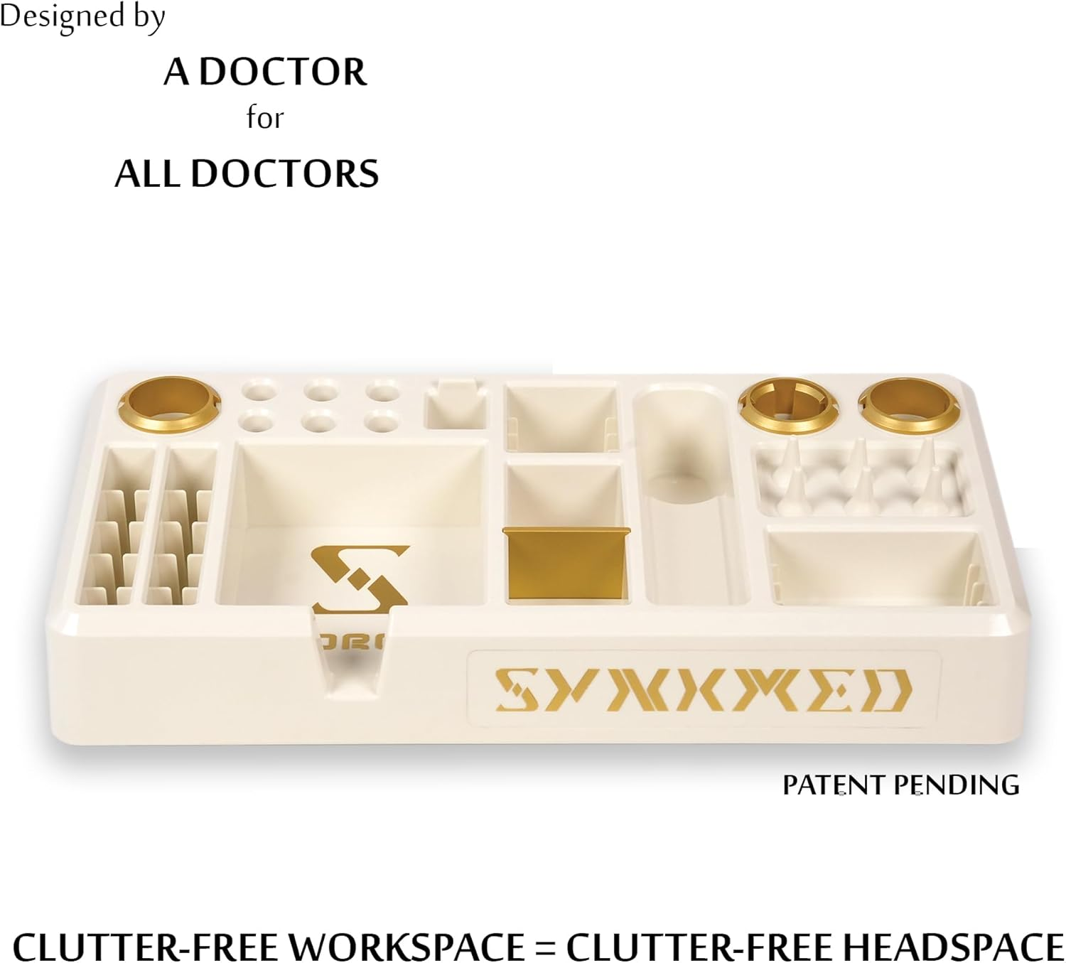 SYNKMED DDORG II: Doctors' Desk Organiser for Medical/Healthcare Professionals, Medical Offices, Clinics, Hospitals for Medical Devices, Equipment, Consumables, Office Supplies, Best Doctors Gift image number 4