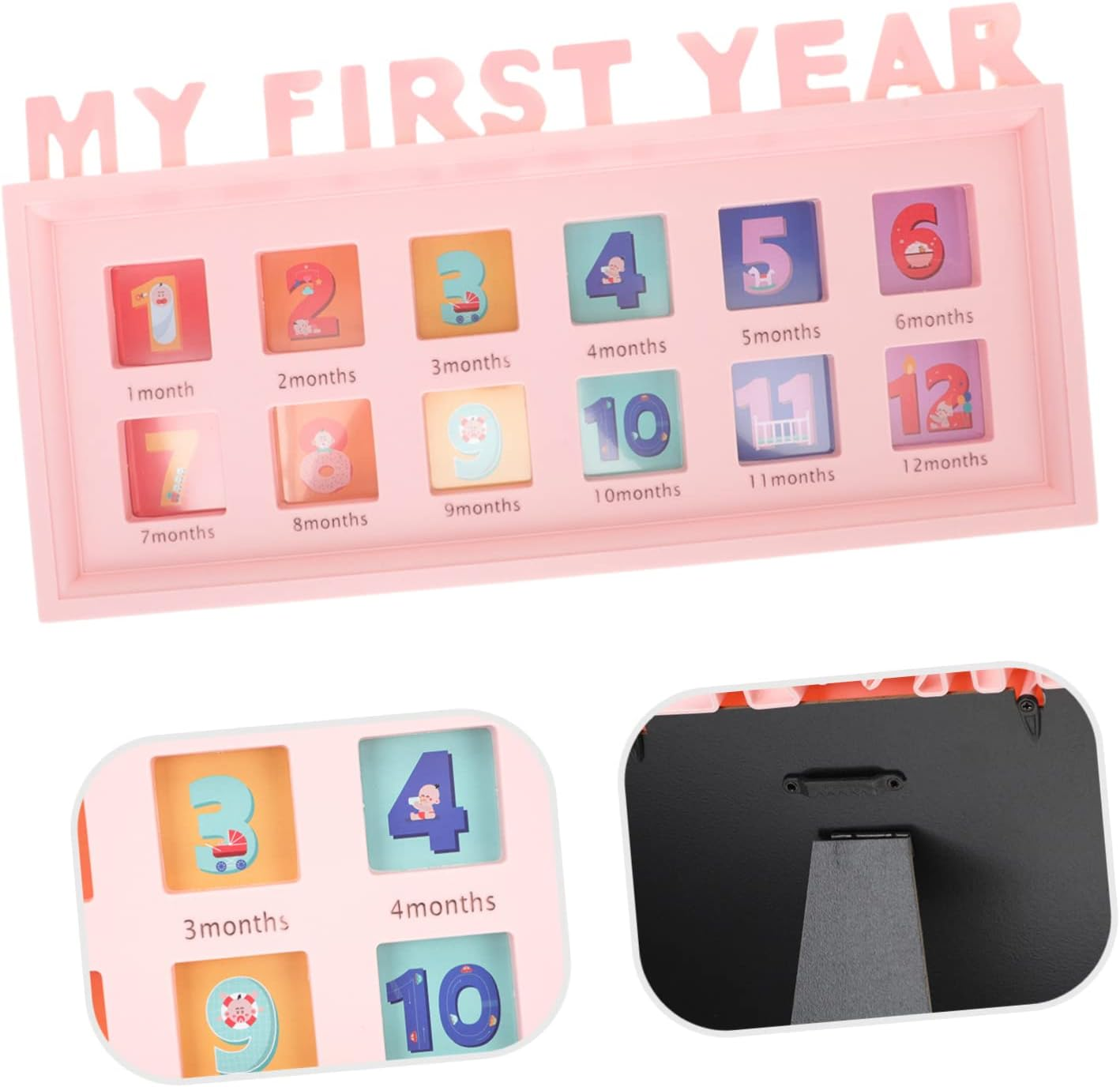 Growth Frame Month First Year Picture Frame for Boy Girl Creative Collage Holder Modern Design for Home Decoration Milestones image number 3