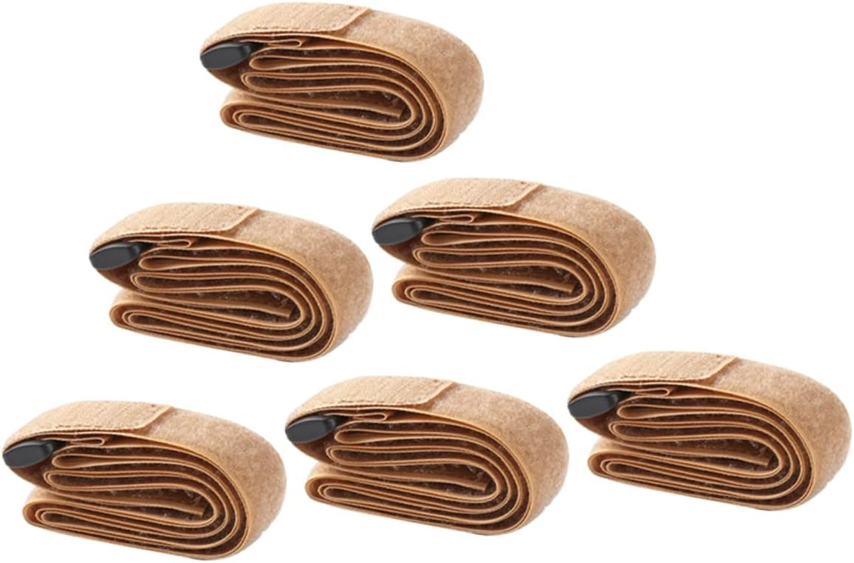 WHAMVOX 6Pcs Outdoor Cargo Binding Belts Adjustable Luggage Straps Hook and Loop Fasteners for Camping and Travel Heavy-Duty Fixing Straps for Backpacks and Gear Random Color image number 6