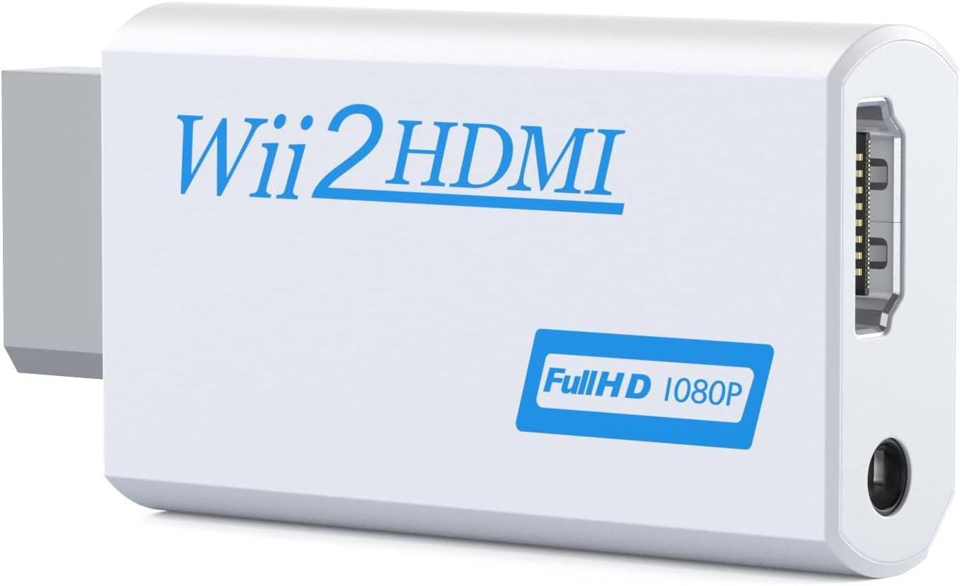 Wii to HDMI Converter Adapter 1080P, Output Video Audio HDMI Converter with 3.5Mm Audio Jack&Hdmi Output Supports All Wii Display Modes 720P NTSC Compatible with Wii, Wii U, HDTV image number 5