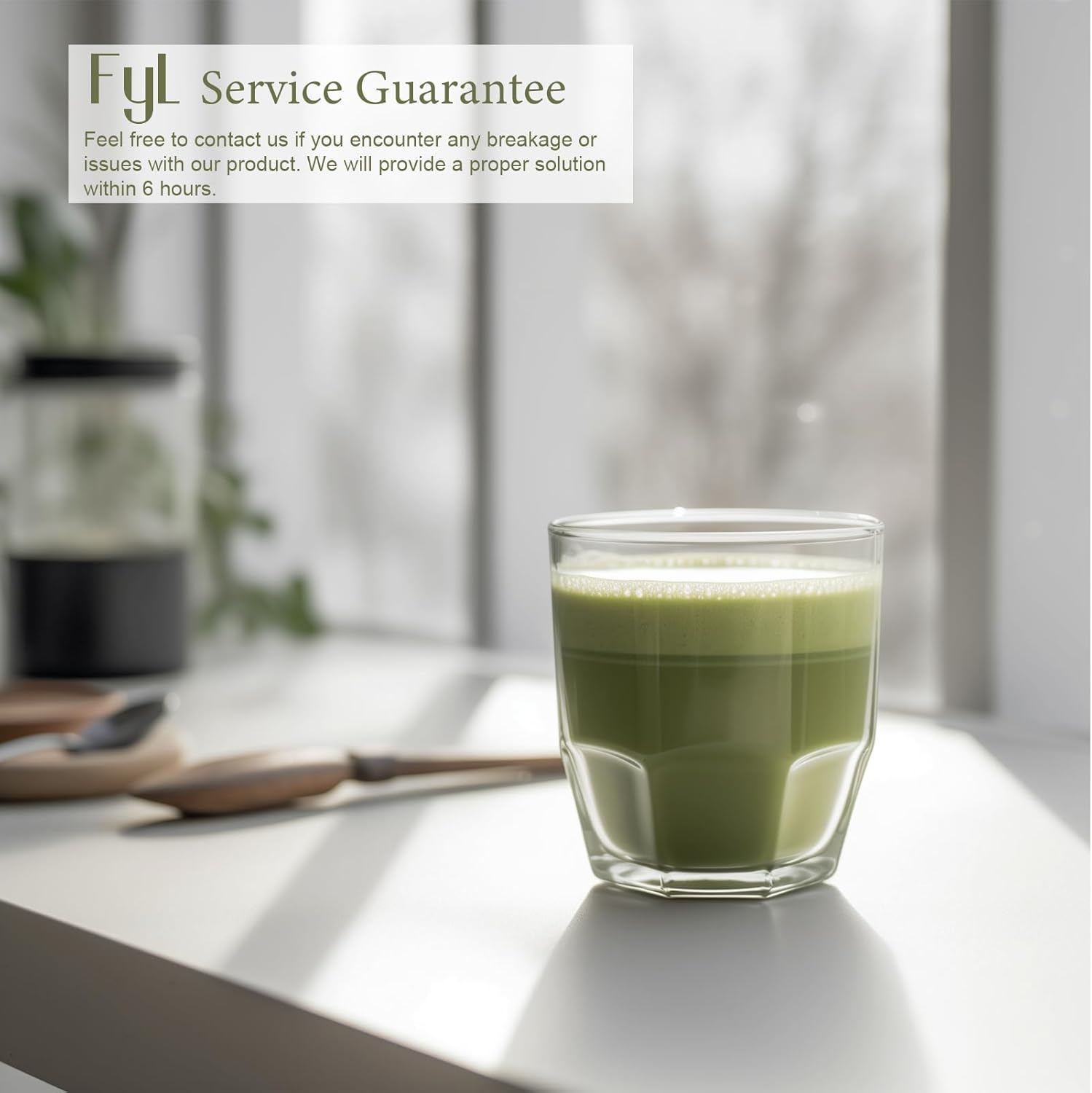 FYL 4Pcs Matcha Whisk Set, Dishwasher Safe Upgraded Resin Plastic Matcha Powder Japanese Tea Stirrer Kit with Matcha Bowl image number 3