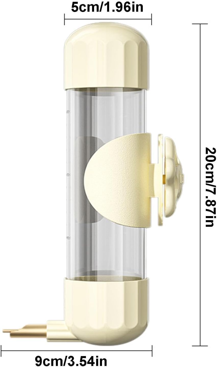 Water Bottle Bird Drinker Pet Bird Water Feeder Transparent Automatic Cockatiel Parakeet Water Dispenser Firing Pin Design (Green, 200Ml) image number 1