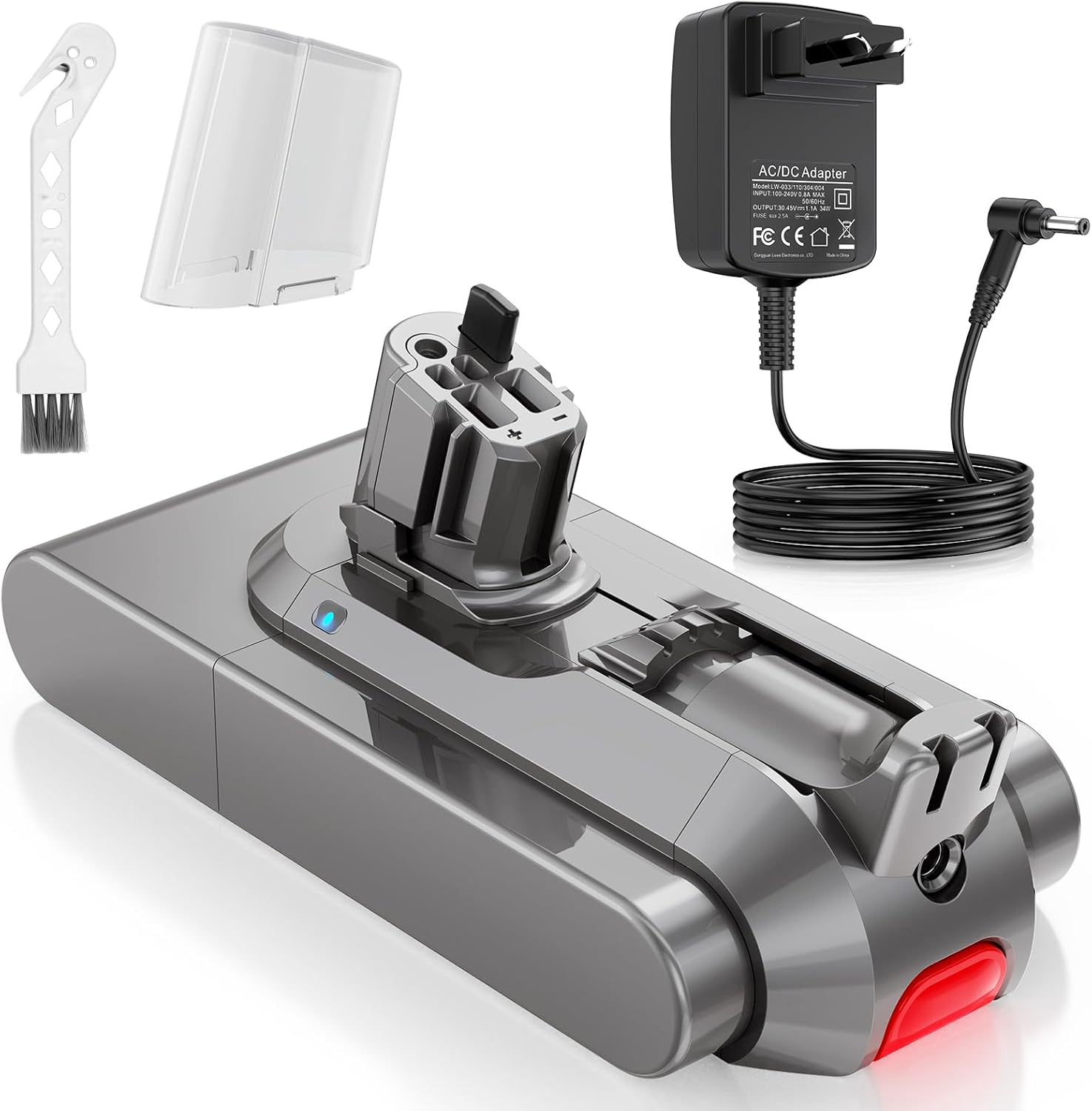 25.2V 3900Mah V11 Click-In Battery Compatible with V11 Absolute/Animal/Outsize/Total Clean Series Battery(With Red Button) image number 1