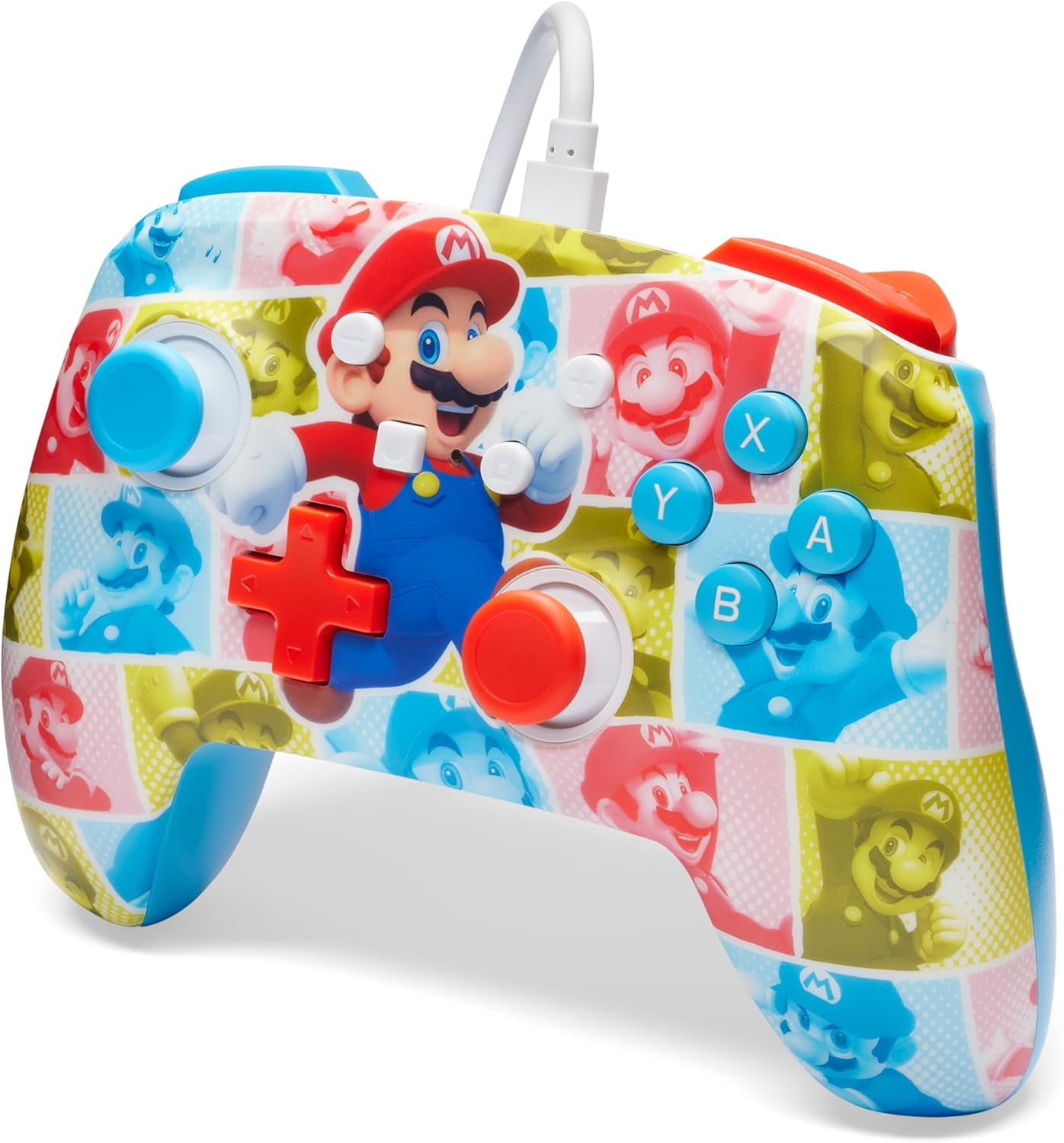 Powera Enhanced Wired Controller for Nintendo Switch, Mario Hero Reel image number 6