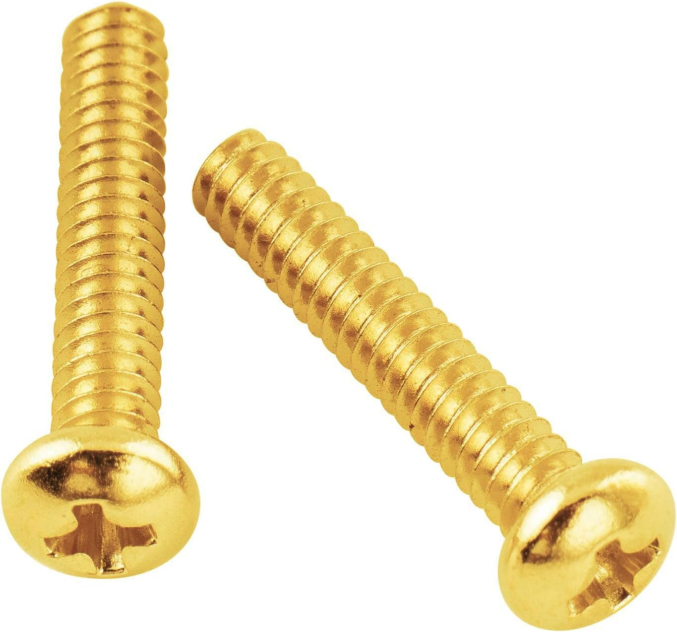 Musiclily Basic 2.8X17Mm Metal Metric Thread Single Coil Pickup Mounting Screws for Strat Stratocaster/Tele Telecaster Electric Guitar, Gold(Set of 20) image number 5