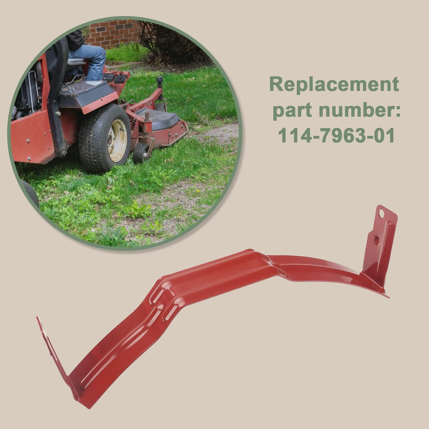 EZYPAK 114-7963-01 Baffle-Front Compatible with Toro 22&ldquo; Recycler Lawn Mower, Fits 20330 20330C 20331 20331C 20332 20332C 20333 20333C 20334 20334C Models