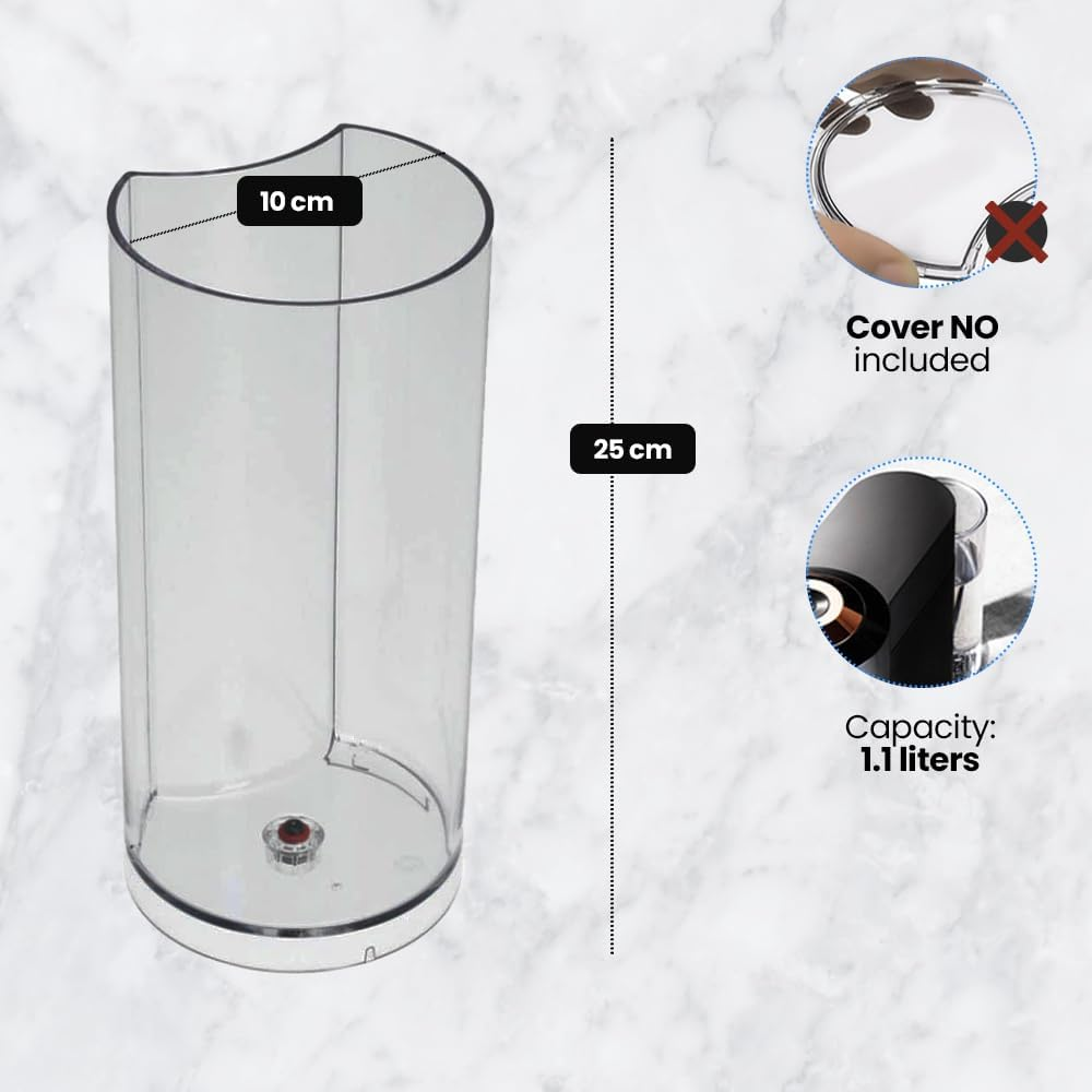 Anakel Home Replacement Water Tank MS-624911 Compatible with Nespresso Vertuo Next Coffee Machine, 1.1 Litre Capacity, Cover Not Included image number 3