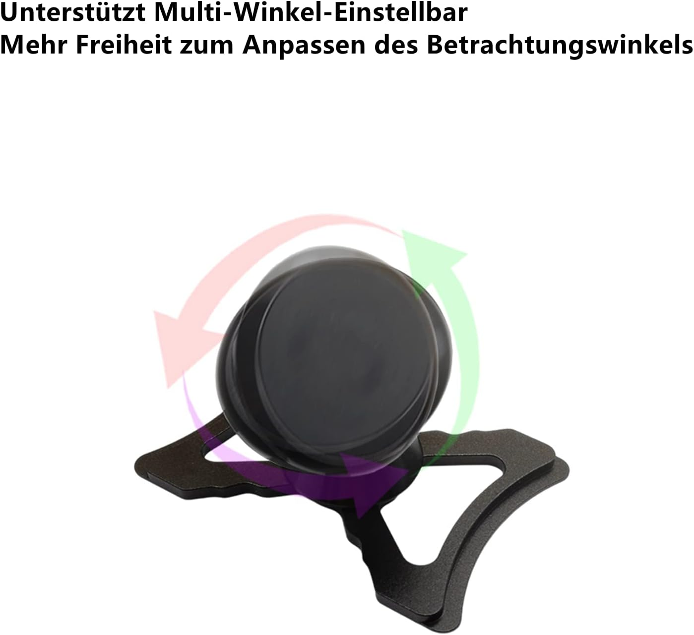 Cookiss Magnetic Mobile Phone Holder Compatible with Audi A3 8P and Audi S3 8P Suitable for Smartphone and GPS with Car Mobile Phone Holder 360 Degree Adjustable View (Black) - Black image number 5