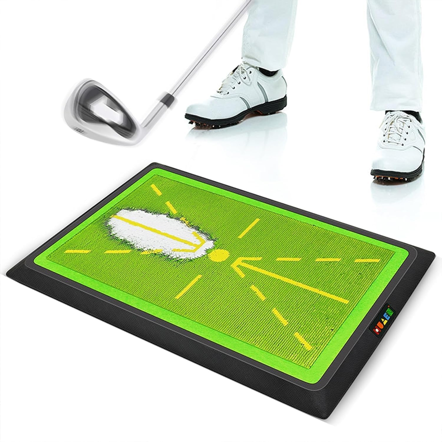 SWINGTEK Golf Swing Mat, Heavy Duty Divot Board, 12 * 17 INCH Golf Training Mat for Swing Path Feedback and Indoor Practice image number 6