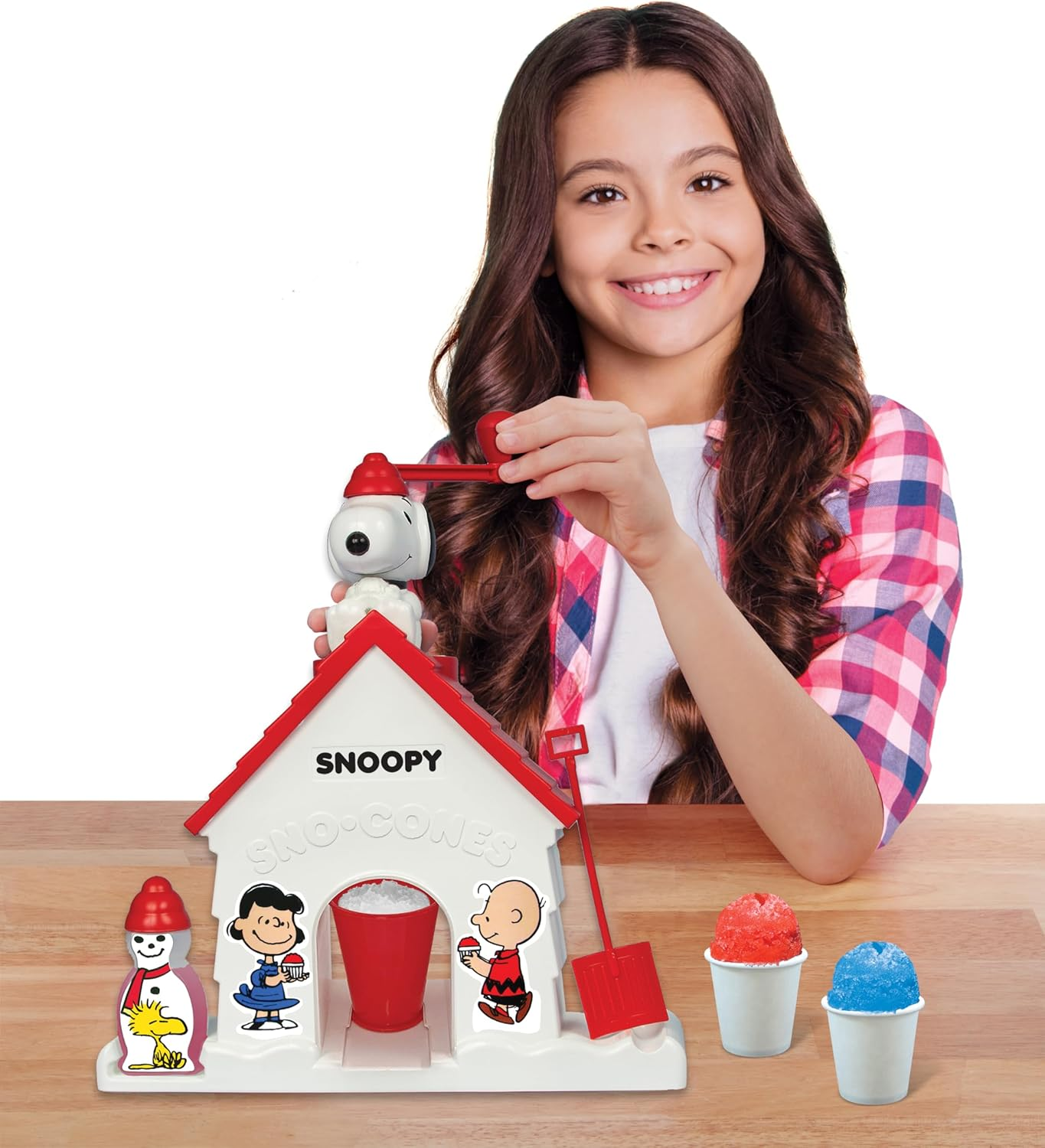 Cra-Z-Art Sno-Cone Machine, Snow Cone Shaved Ice Maker, Snoopy House Shaped, Ages 6+ image number 3