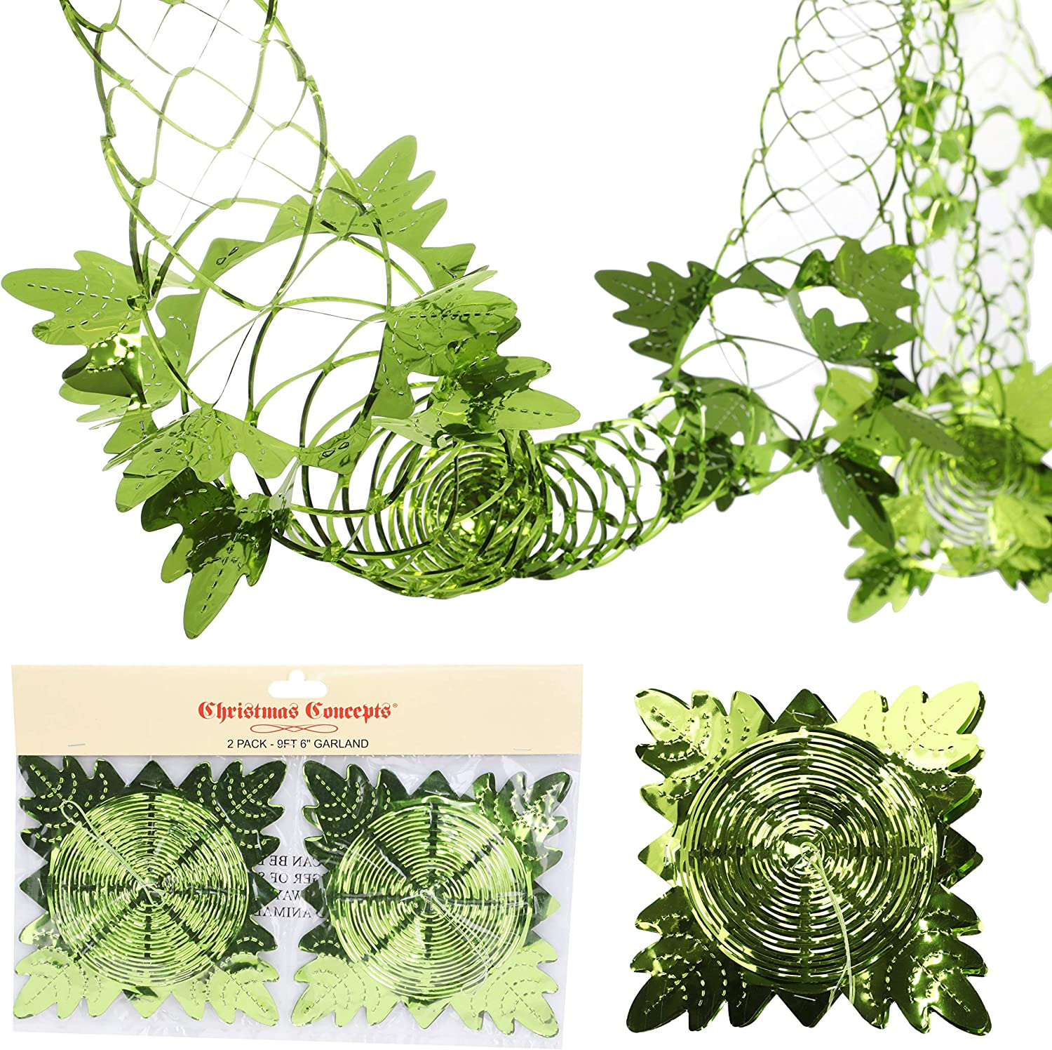 Christmas Concepts&reg; Pack of 2 9Ft Garland Festive Hanging Decorations - Rose Gold