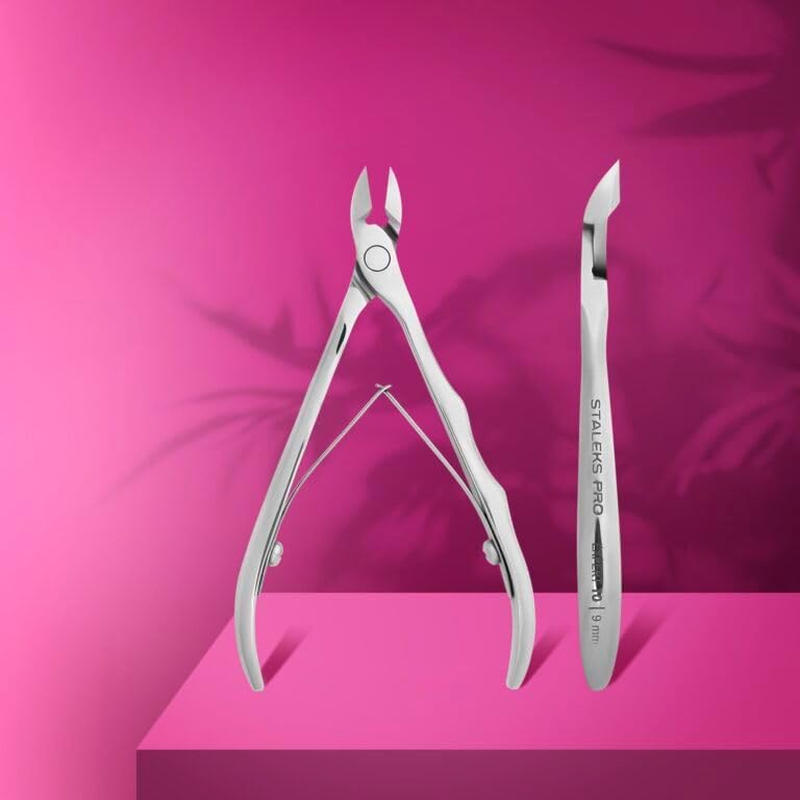 STALEKS PRO by Natury Nails Professional Cuticle Nippers 9 Mm Stainless Steel Expert 10-9 image number 5