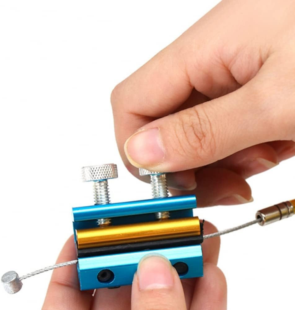 Windance Motorcycle Aluminium Cable Lube Tool, Throttle Clutch Brake Cable Lubrication Luber,Twin-Clamp Cable Oiler