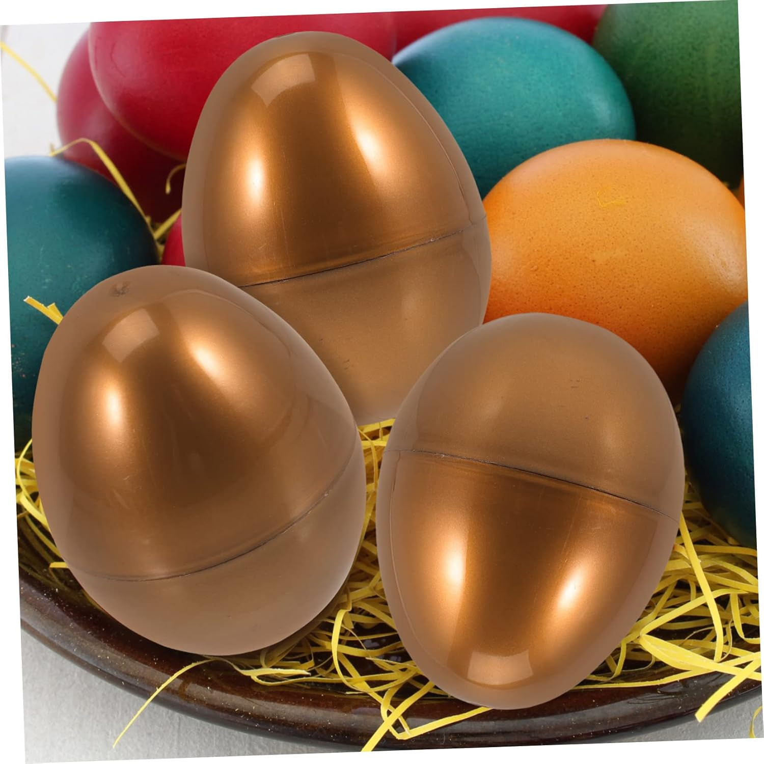 JOINPAYA 10Pcs Easter Eggs Fillable Egg Easter Egg Shell Eggs Decorations Easter Egg Shaped Fillable Easter Egg Candy Boxes Clear Ornaments Bulk Toys Wrapping Plastic image number 2