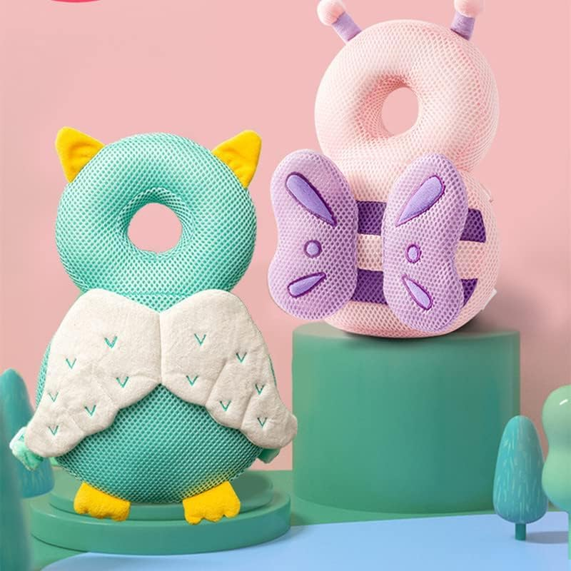 Toddler Baby Protection Backpack, Toddlers Head Safety Pad Cushion, Adjustable Toddlers Head Safety Pad Cushion Backpack (Blue-Owl) - Blue-Owl image number 4