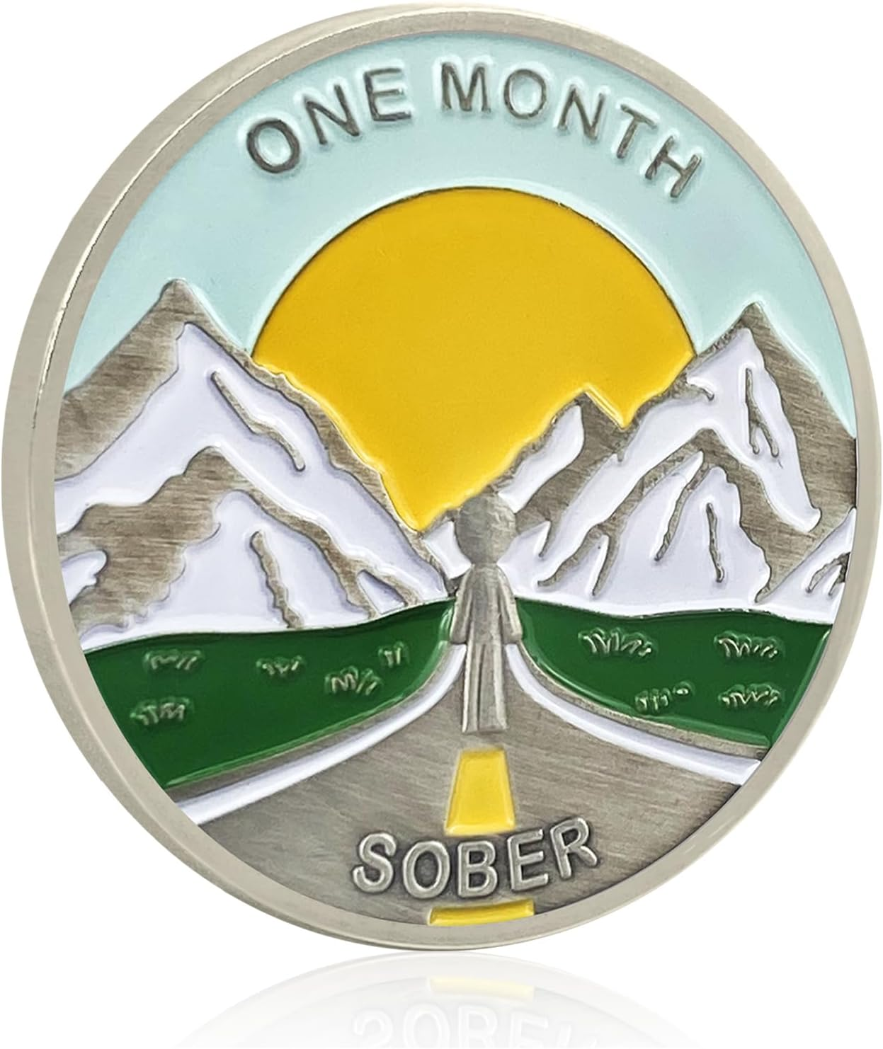 1 Month Sobriety Coin AA Chips and Medallions One Month Sobriety Chip 30 Days Sobriety Gifts for Men Women Alcoholics Anonymous Gifts Addiction Recovery Gift image number 6