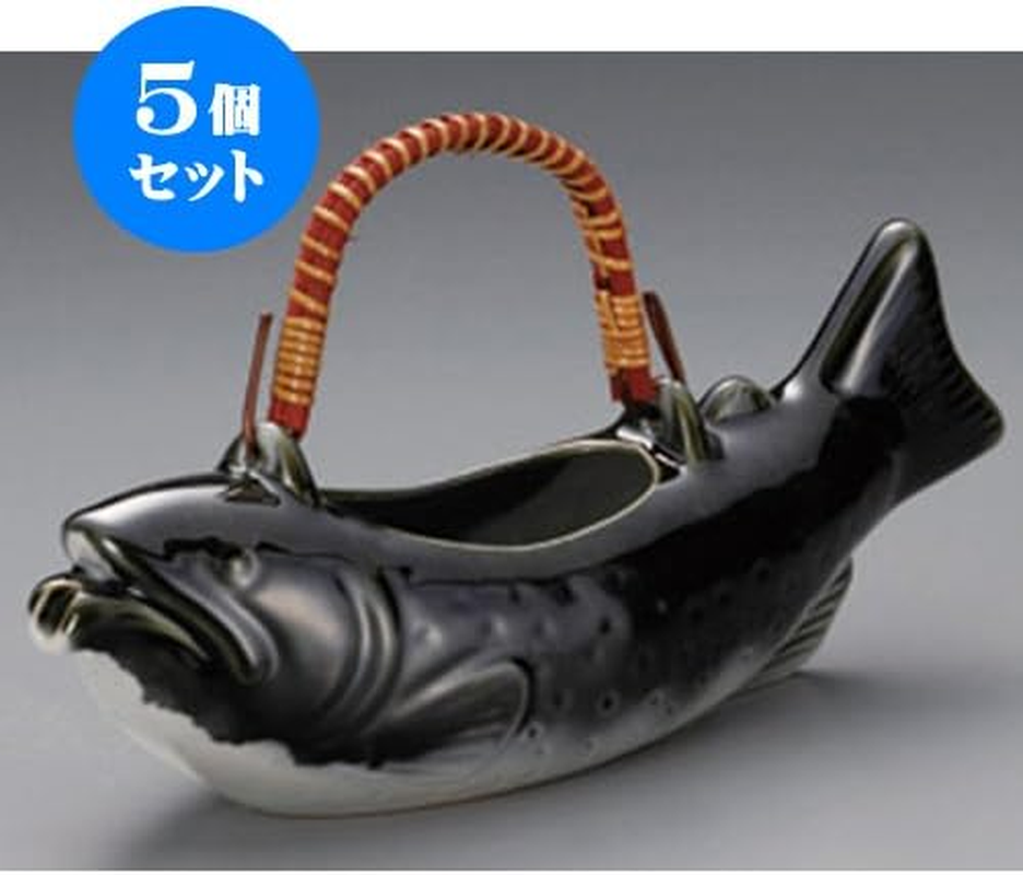 Set of 5, Iwana Bone Liquor (Large) 12.6 X 3.5 X 4.7 Inches (32 X 9 X 12 Cm), 650 Cc, for Restaurants, Liquor, Izakaya, Restaurants, Commercial Use image number 6