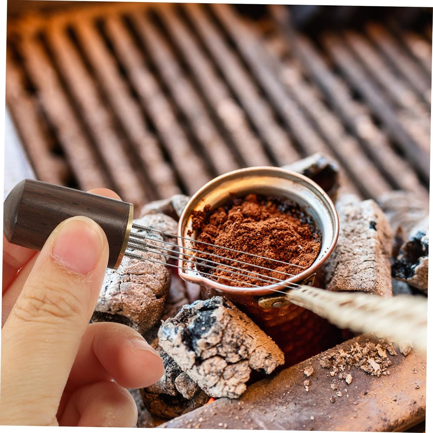 FUNOMOCYA Cloth Powder Needle Espresso Stirrer Distribution Tool for Coffee Espresso Stirrer Distributor Hand Use in Home Bar image number 5