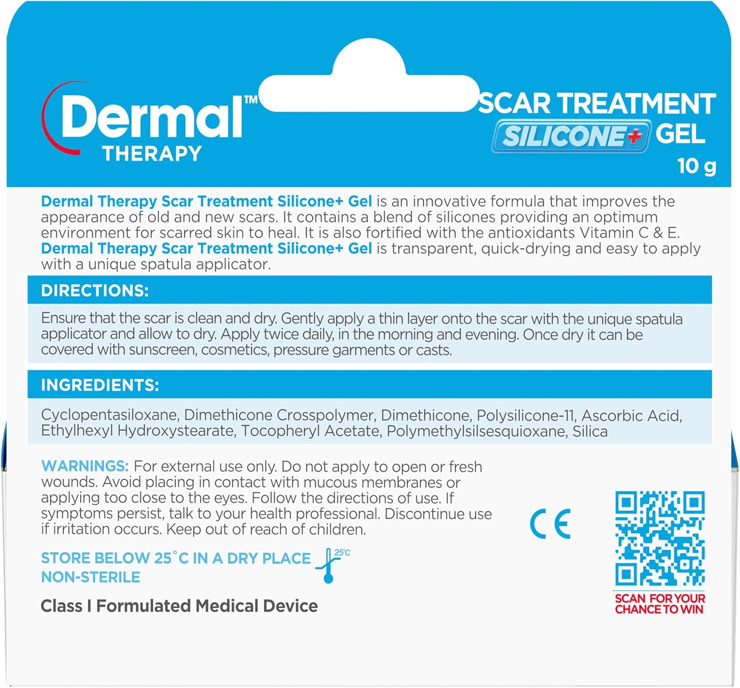 Dermal Therapy Scar Treatment Silicone+ Gel &ndash; Soften, Flatten & Fade New & Old Scars, Reduces Redness & Discolouration, Precision Applicator for Easy Application, Best Scar Gel for Scar Healing | 10G image number 1